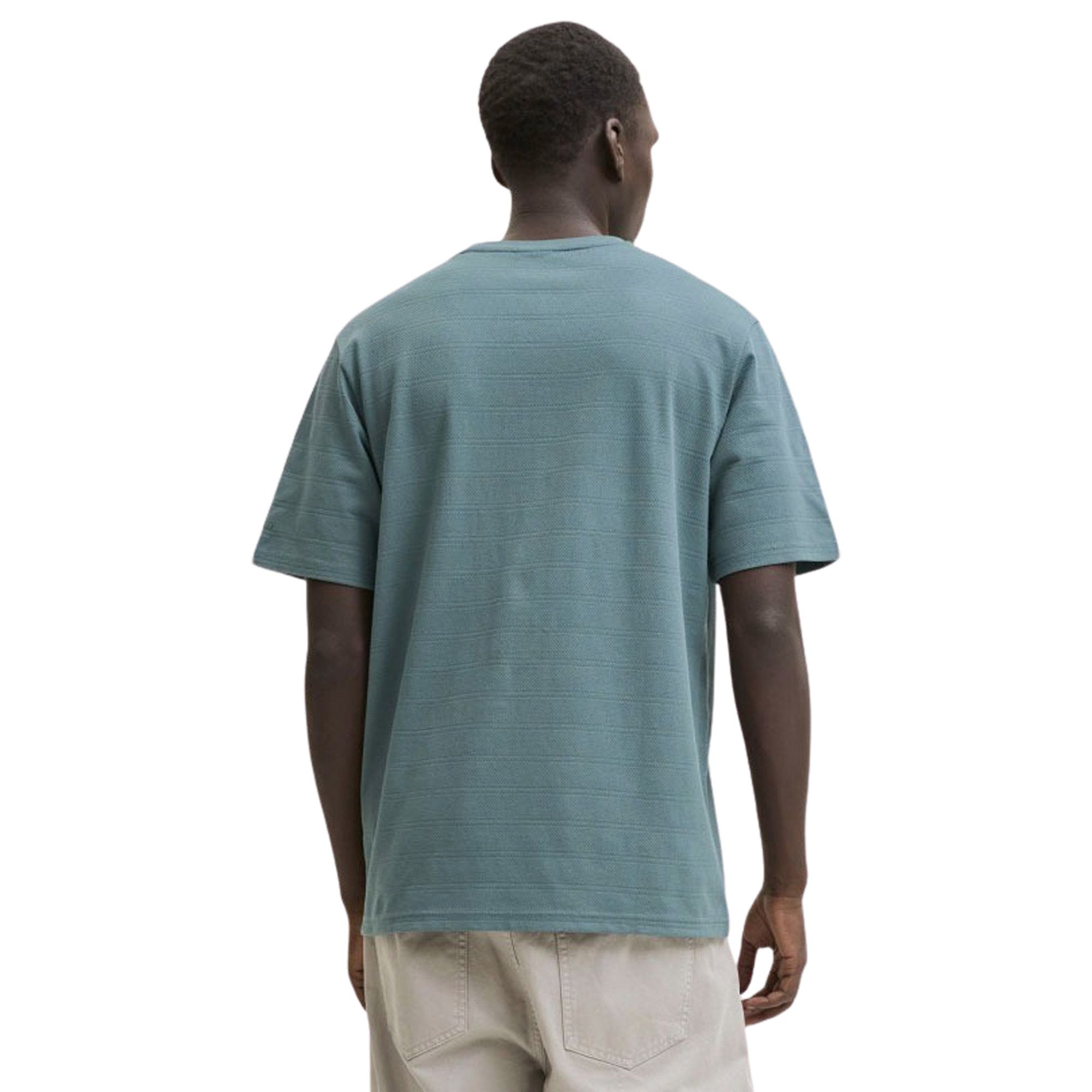 Jack & Jones Puffer Crew Neck SS Structured Shirt Heren
