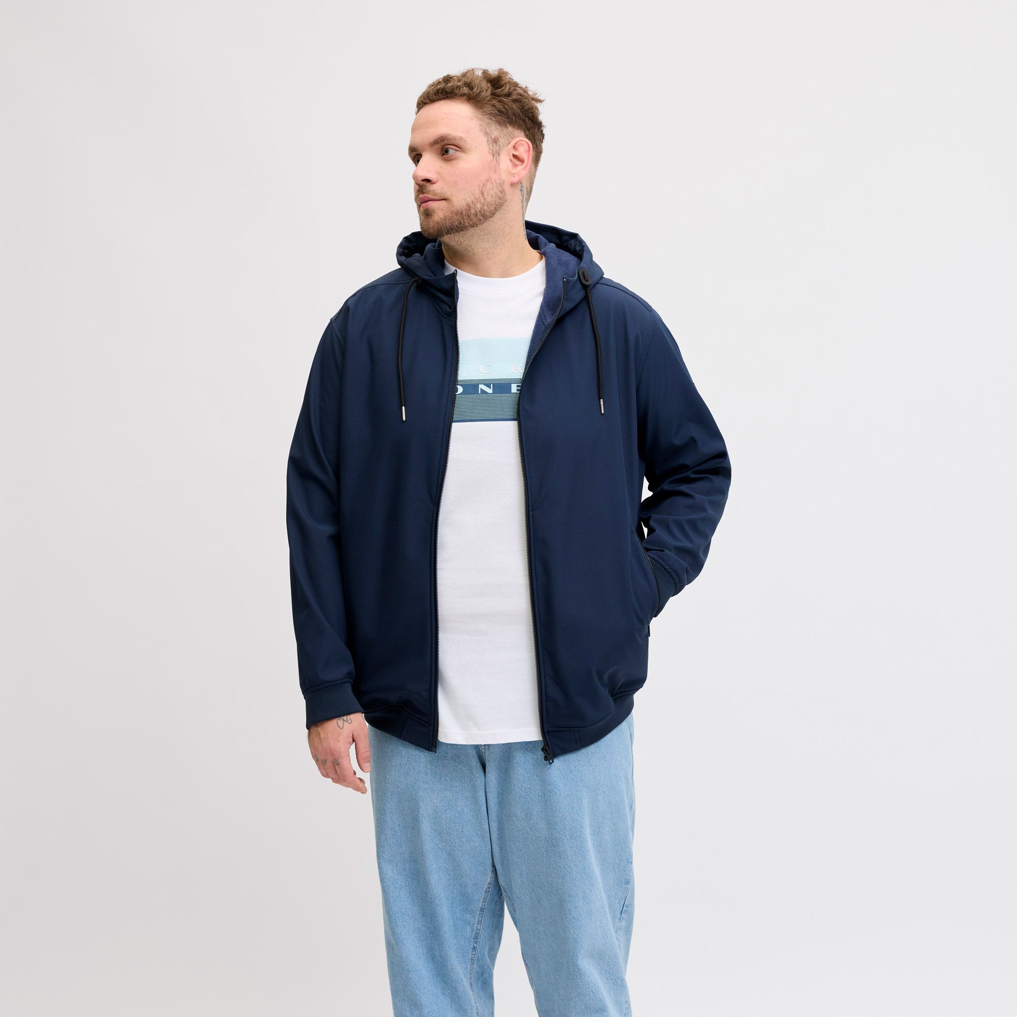 Jack & Jones Fusion Dots Print Shirt Heren (plussize)