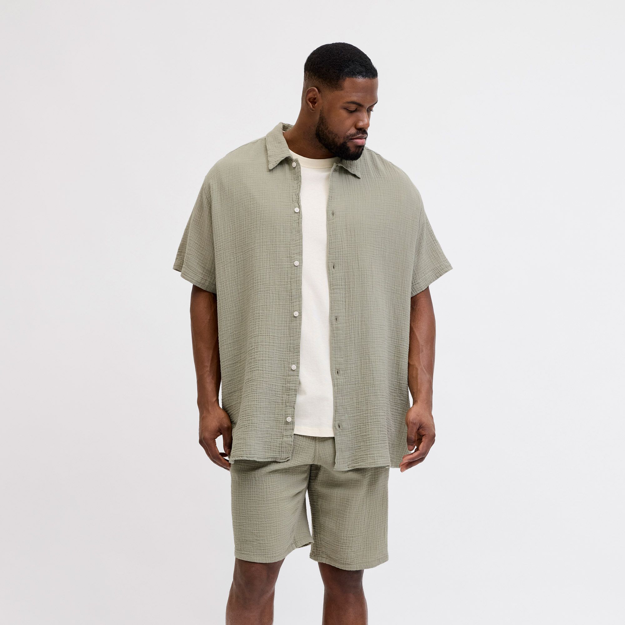Jack & Jones Jaiden Patras Joggingshort Heren (plussize)