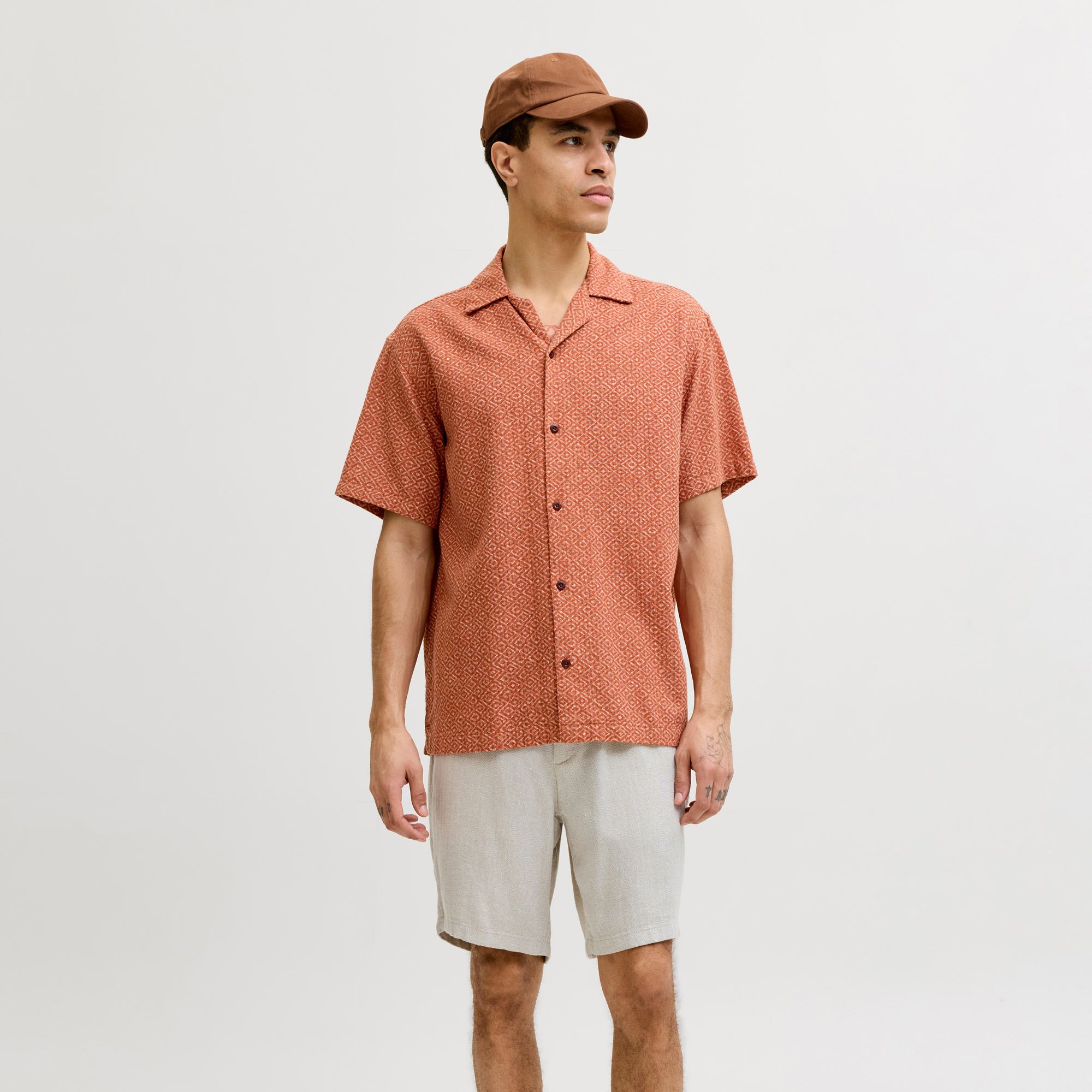 Jack & Jones Stace Mykonos Linen Blend Short Heren