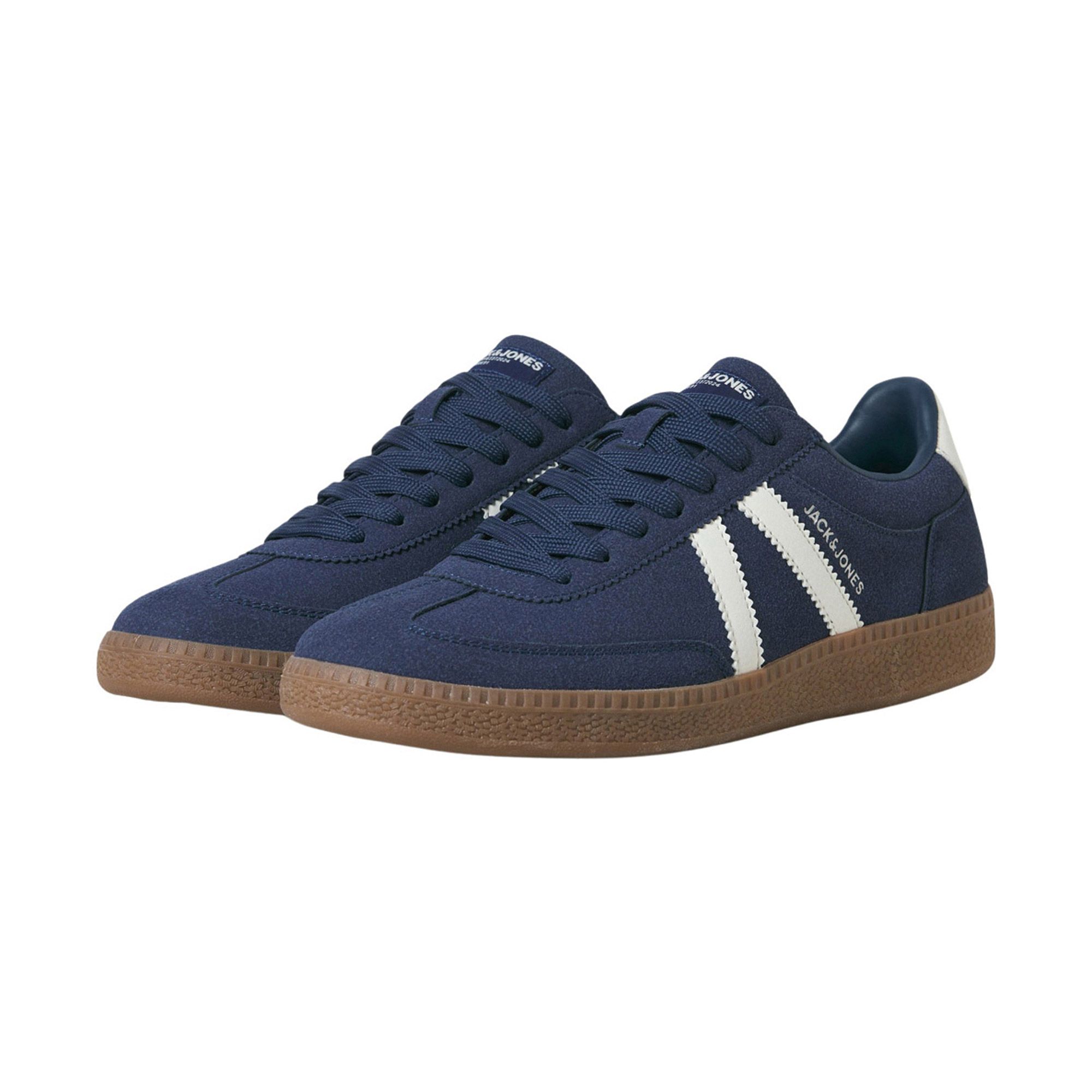 JACK & JONES Jfwbaxley Knit Noos Sneakers voor heren, wit, 45 EU