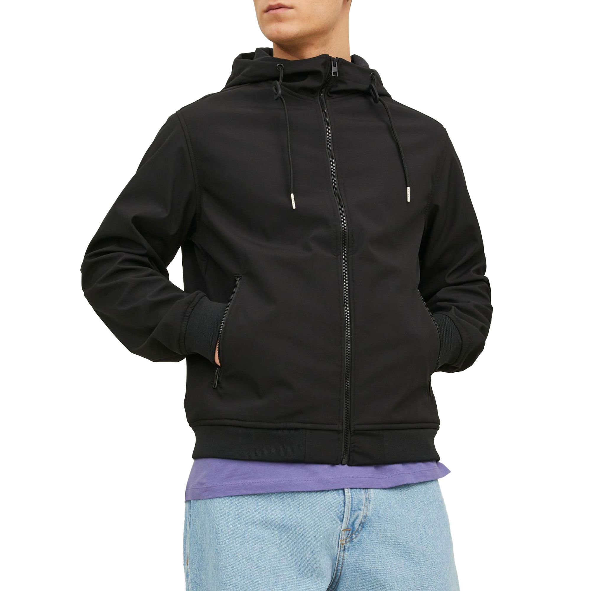 Jack &amp; Jones Basic Hooded Softshell Jas Heren