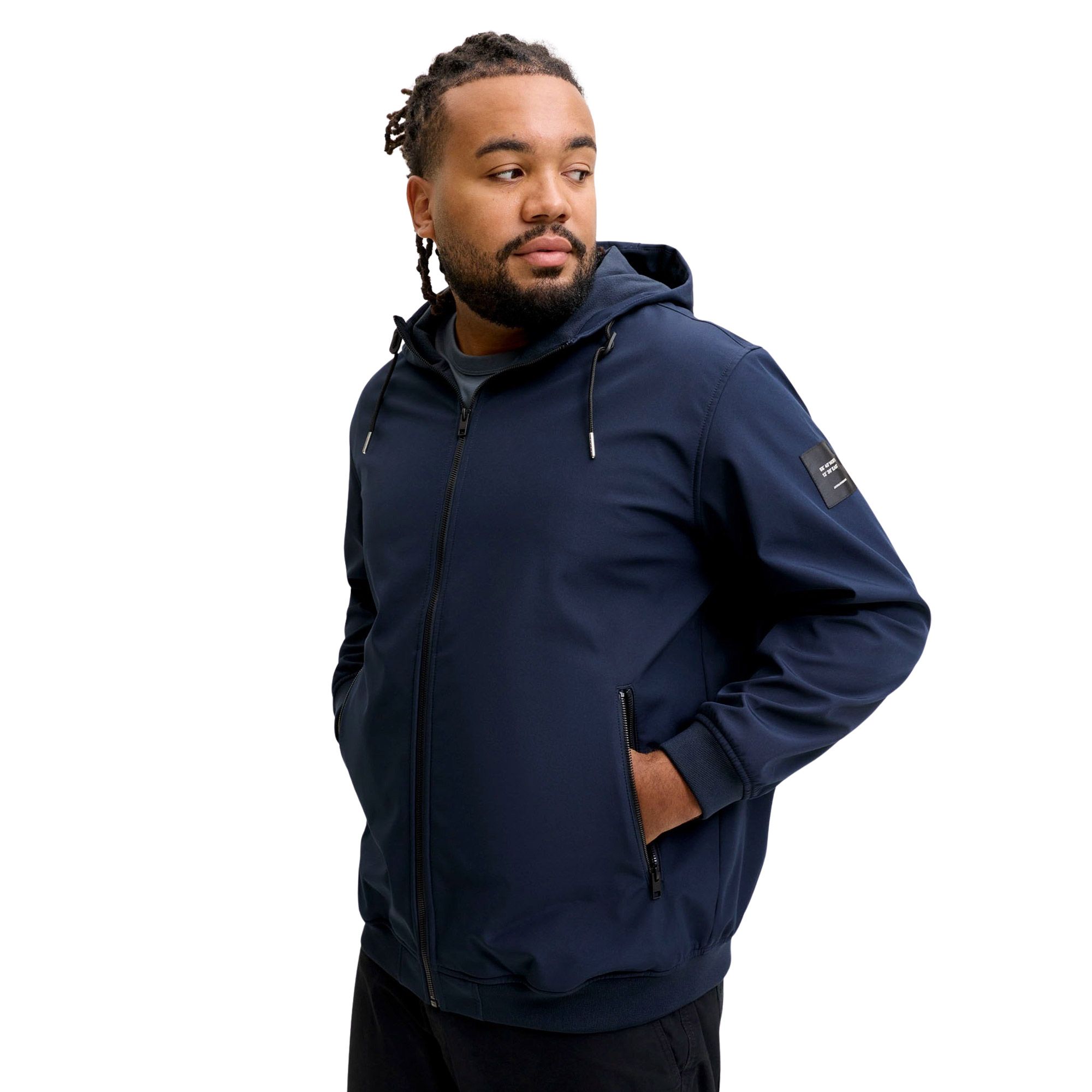 Jack & Jones Basic Hooded Softshell Jacke Herren (plussize)