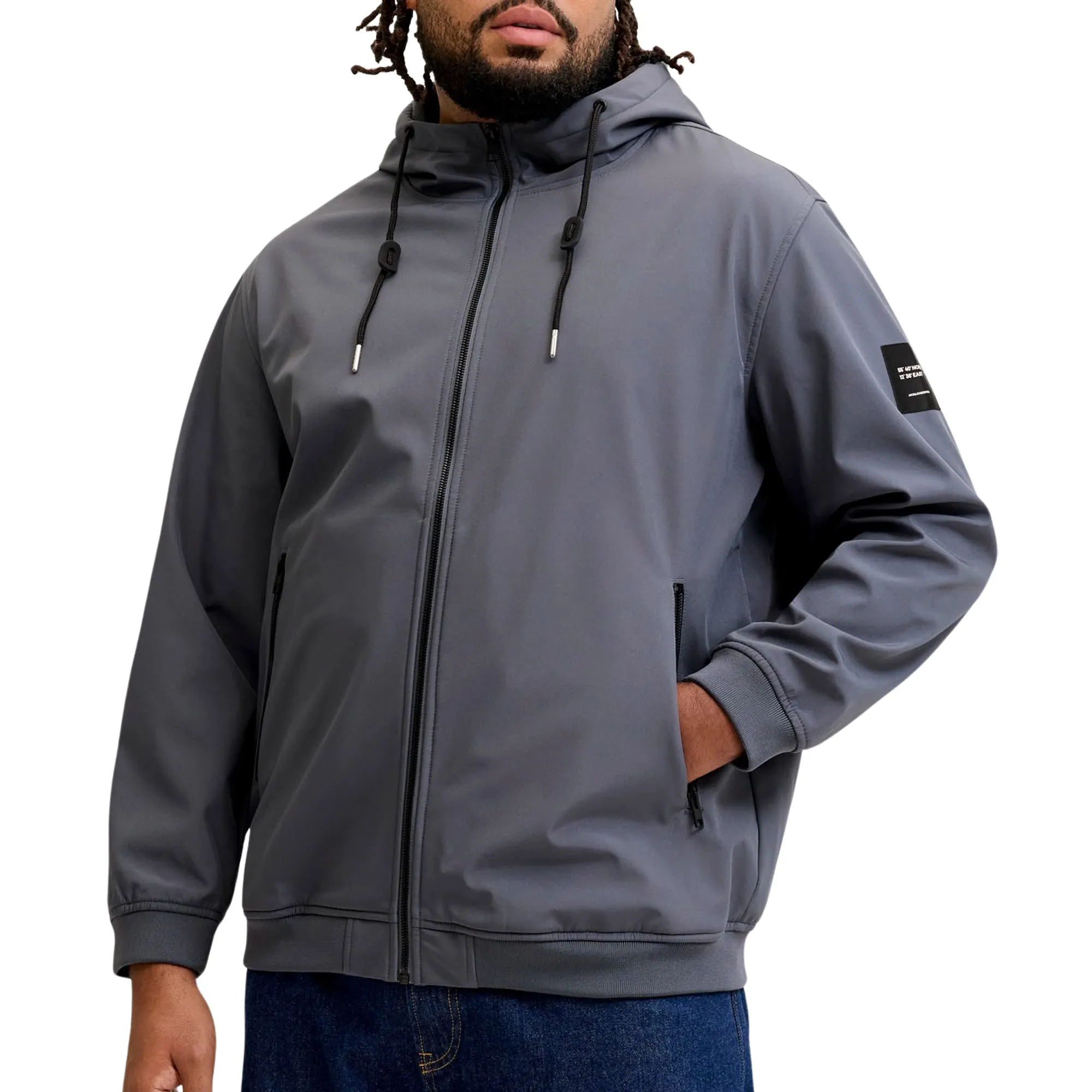 Jack &amp; Jones Basic Hooded Softshell Jacke Herren (plussize)