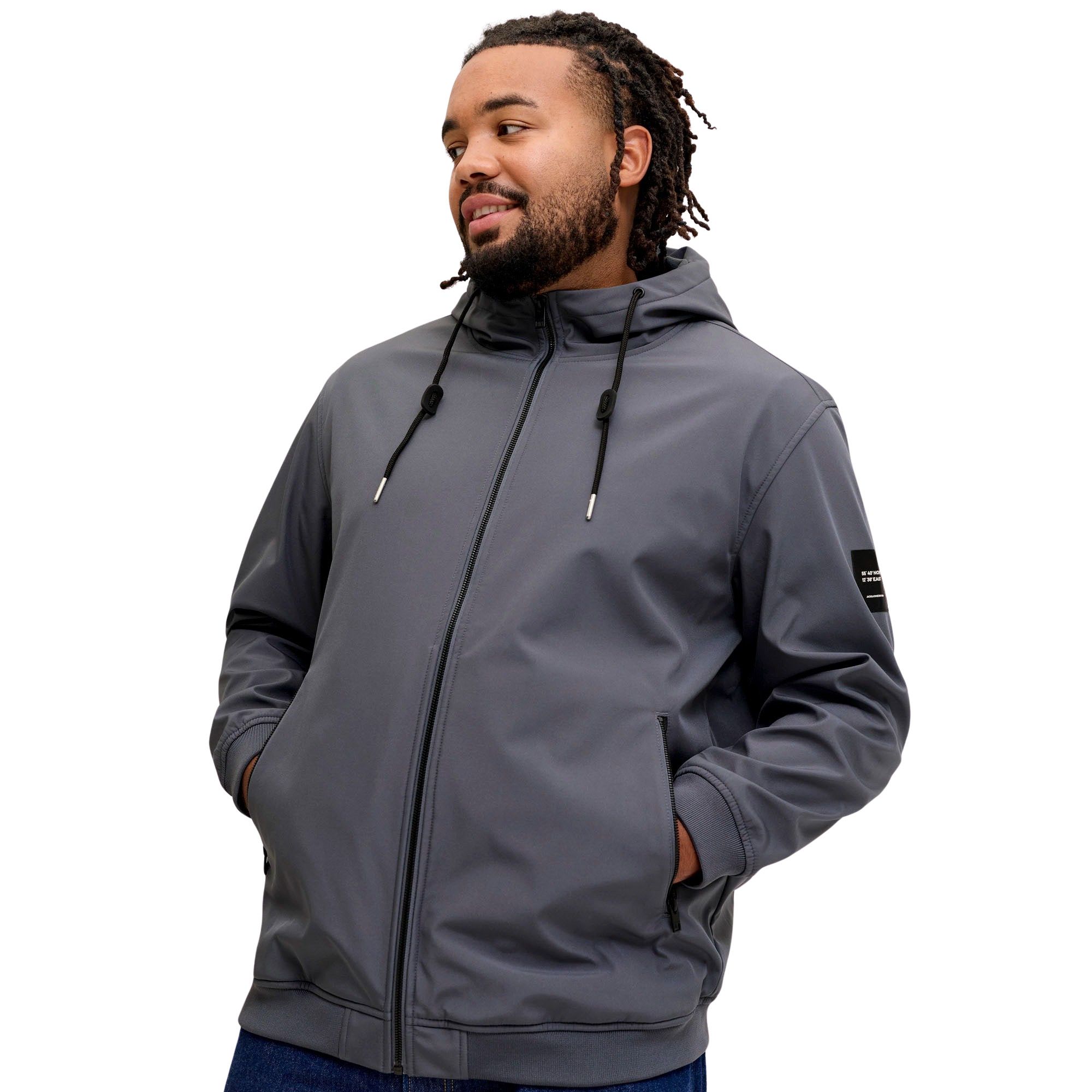 Veste softshell Jack & Jones Basic Hooded Hommes (plussize)