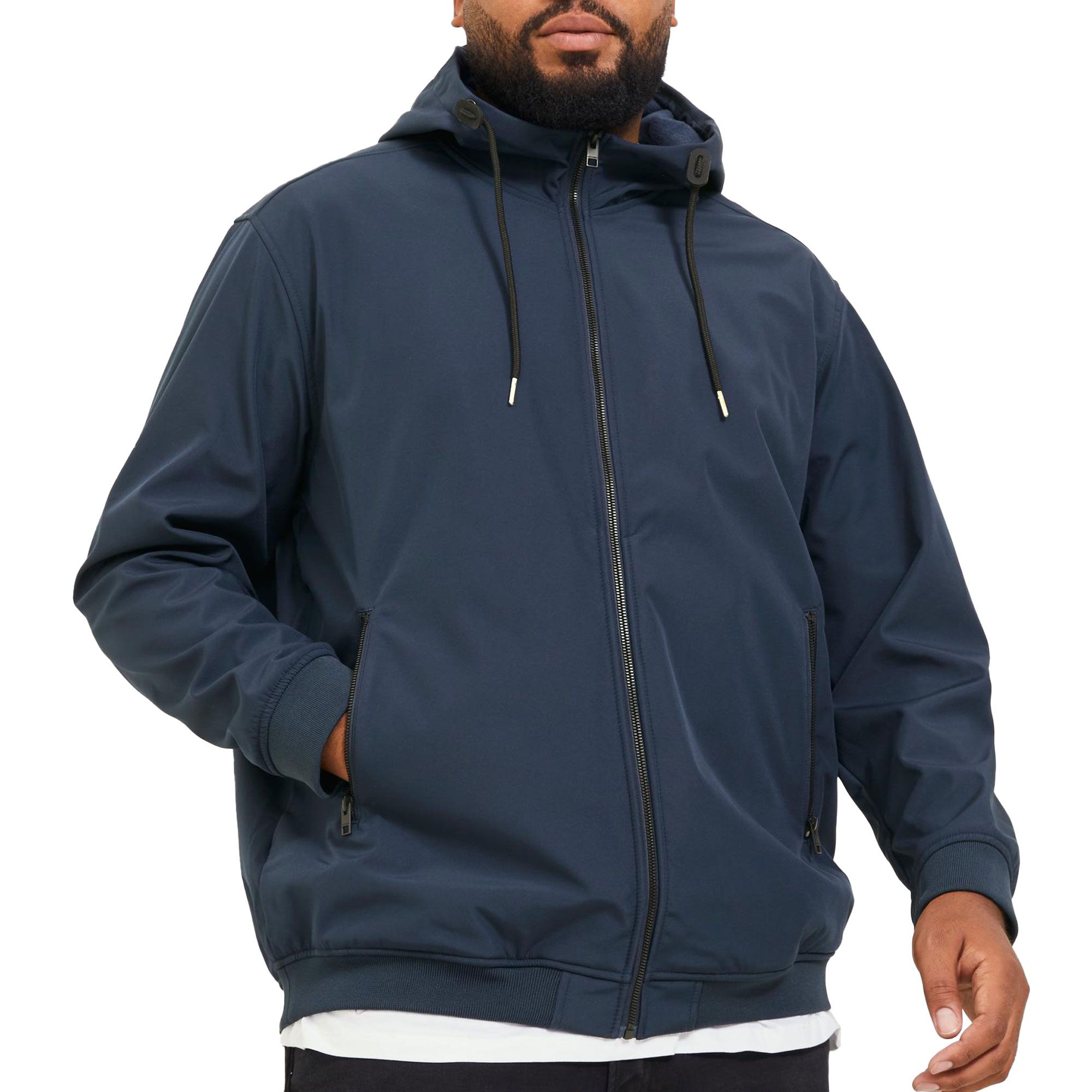 Jack &amp; Jones Basic Hooded Softshell Jas Heren (plussize)