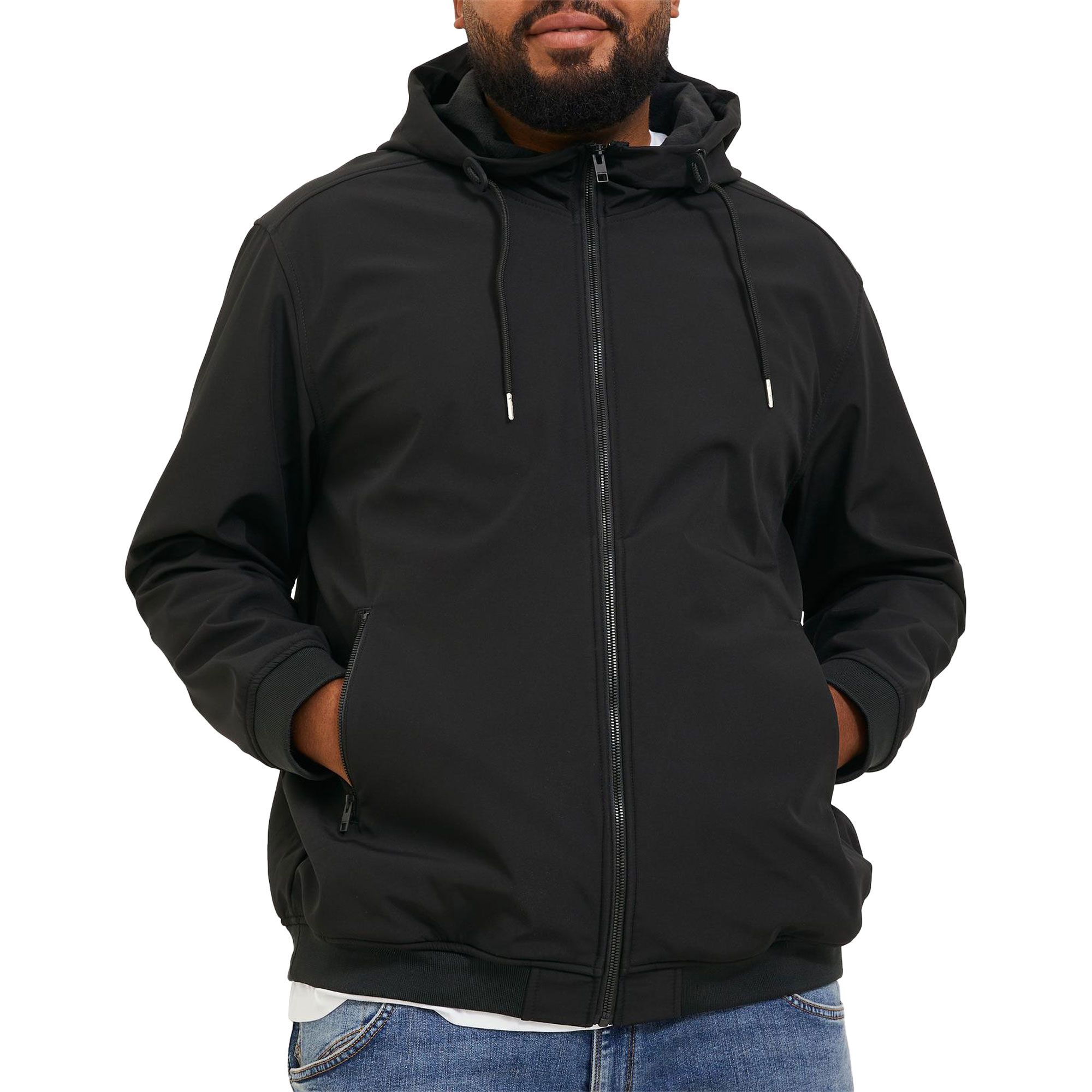 Jack & Jones Basic Hooded Softshell Jas Heren (plussize)