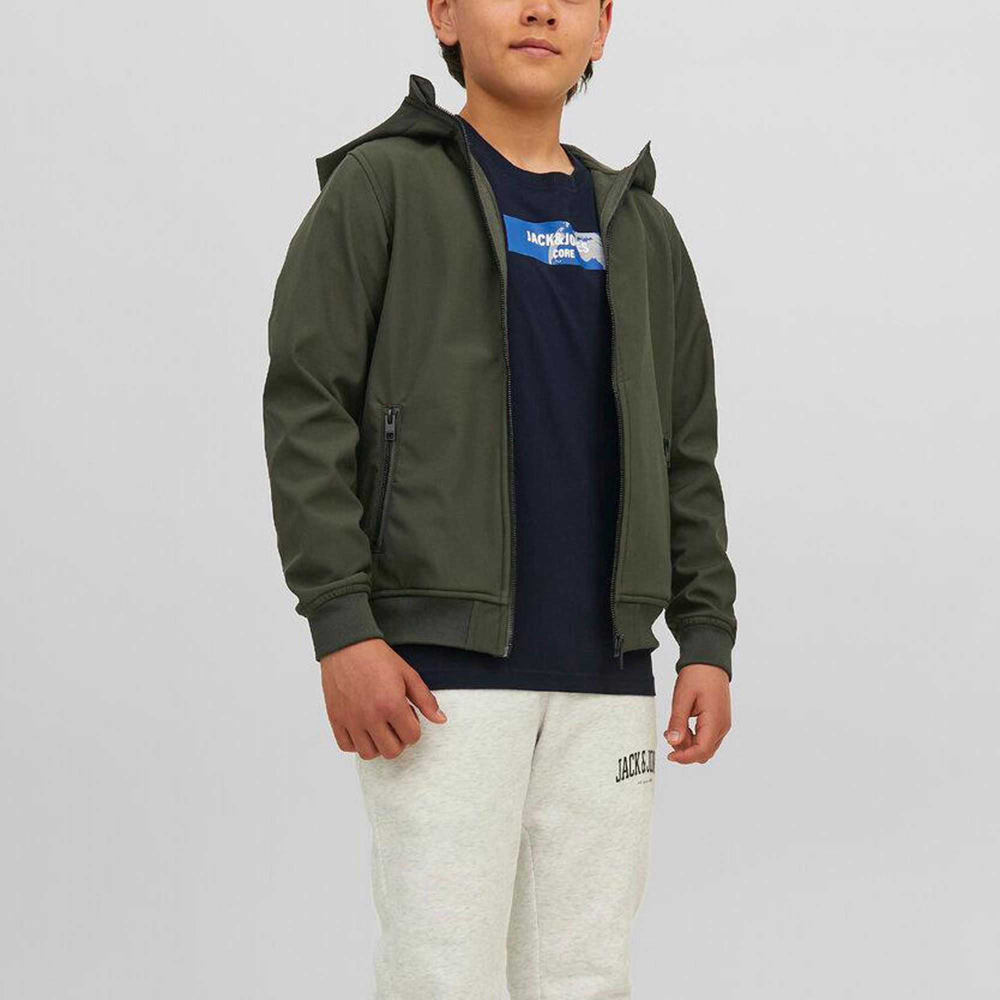 Jack & Jones Basic Hooded Softshell Jacket Junior