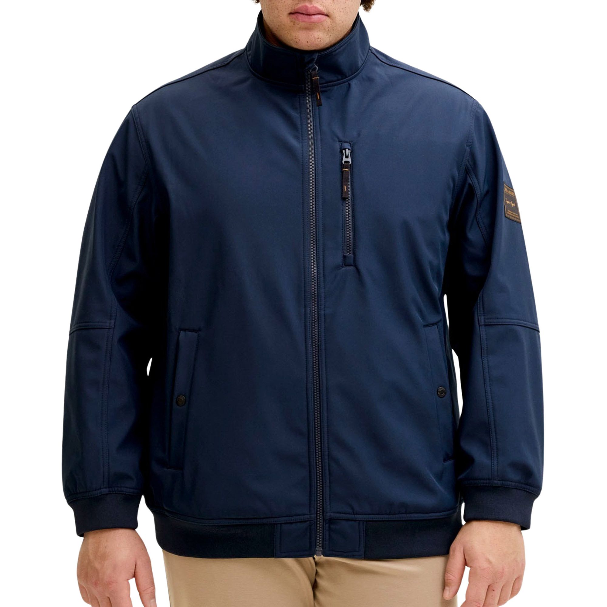 Jack & Jones Parker Collar Bomber Softshell Jas Heren (plussize)
