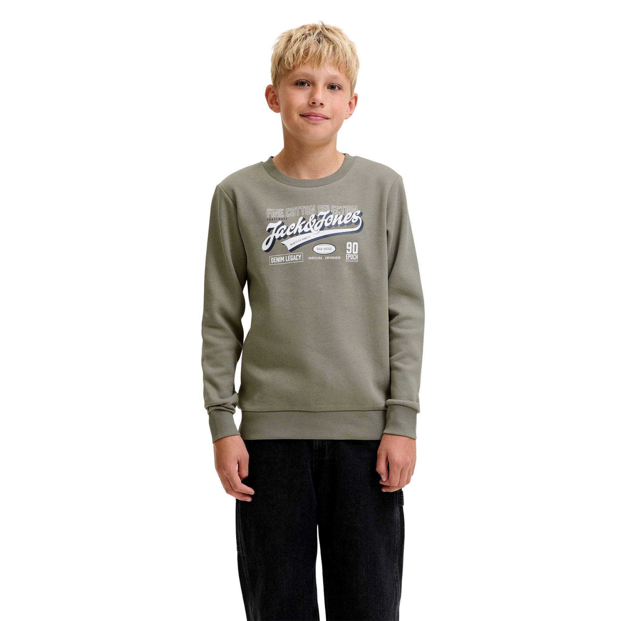 Jack & Jones Logo Crew 2 Col Sweater Junior