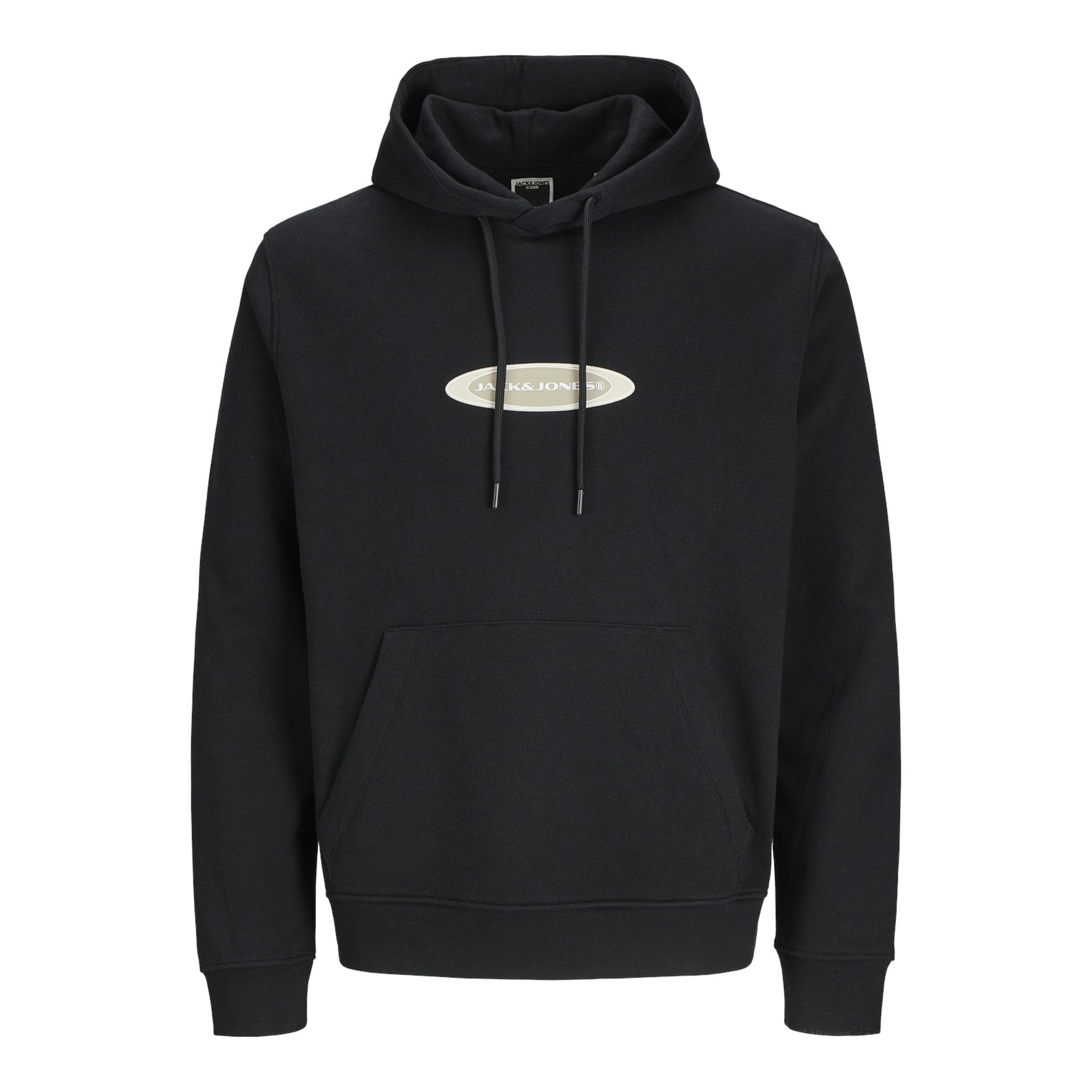 Jack & Jones Core Pacer Logo Print Hoodie Heren