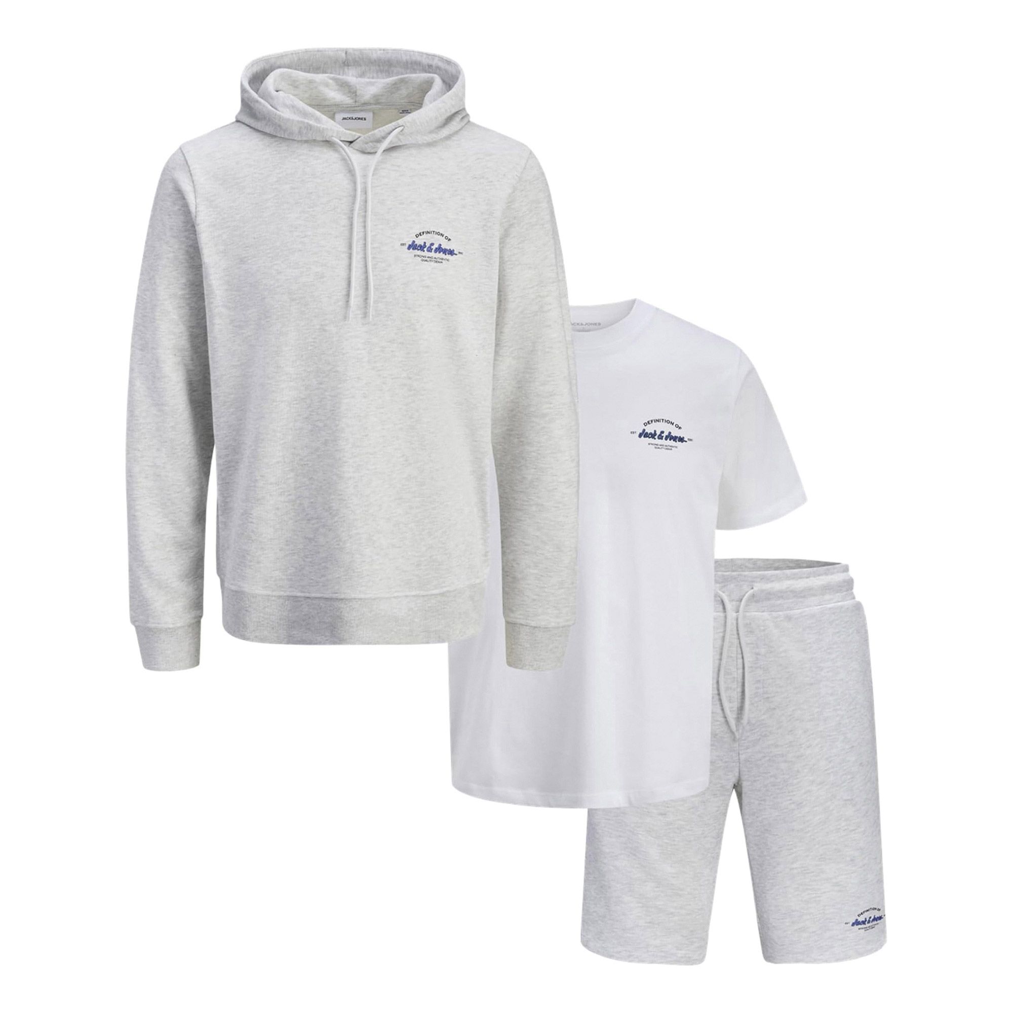 Jack & Jones Brandon Hooded Sweat Tee and Short Set Heren
