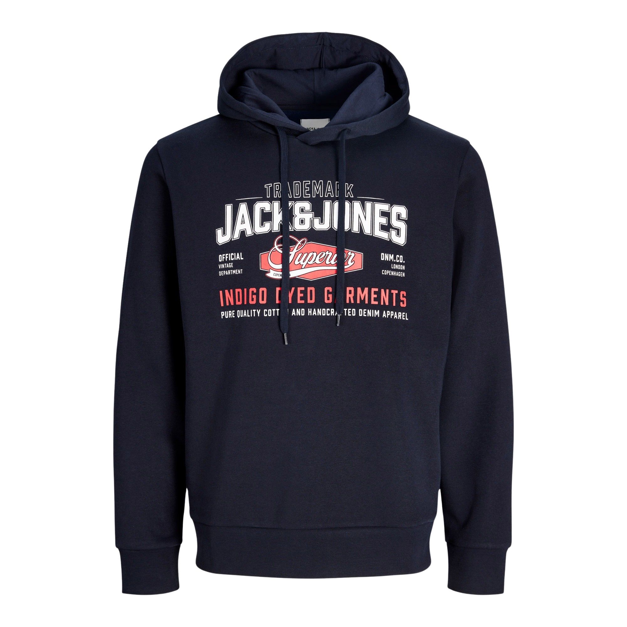 Pull Jack & Jones Logo Sweat 2 Col Hommes (plussize)