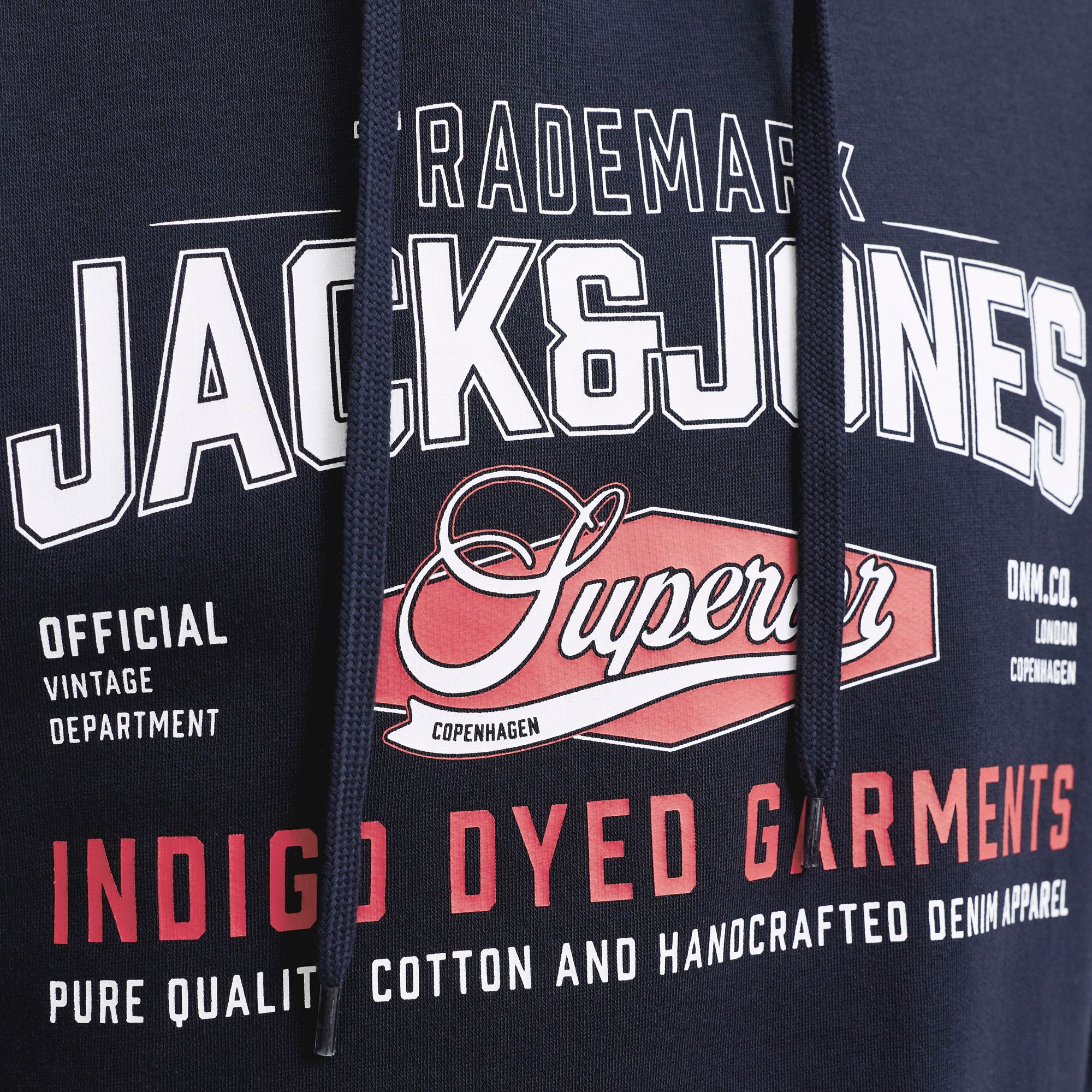 Pull Jack & Jones Logo Sweat 2 Col Hommes (plussize)
