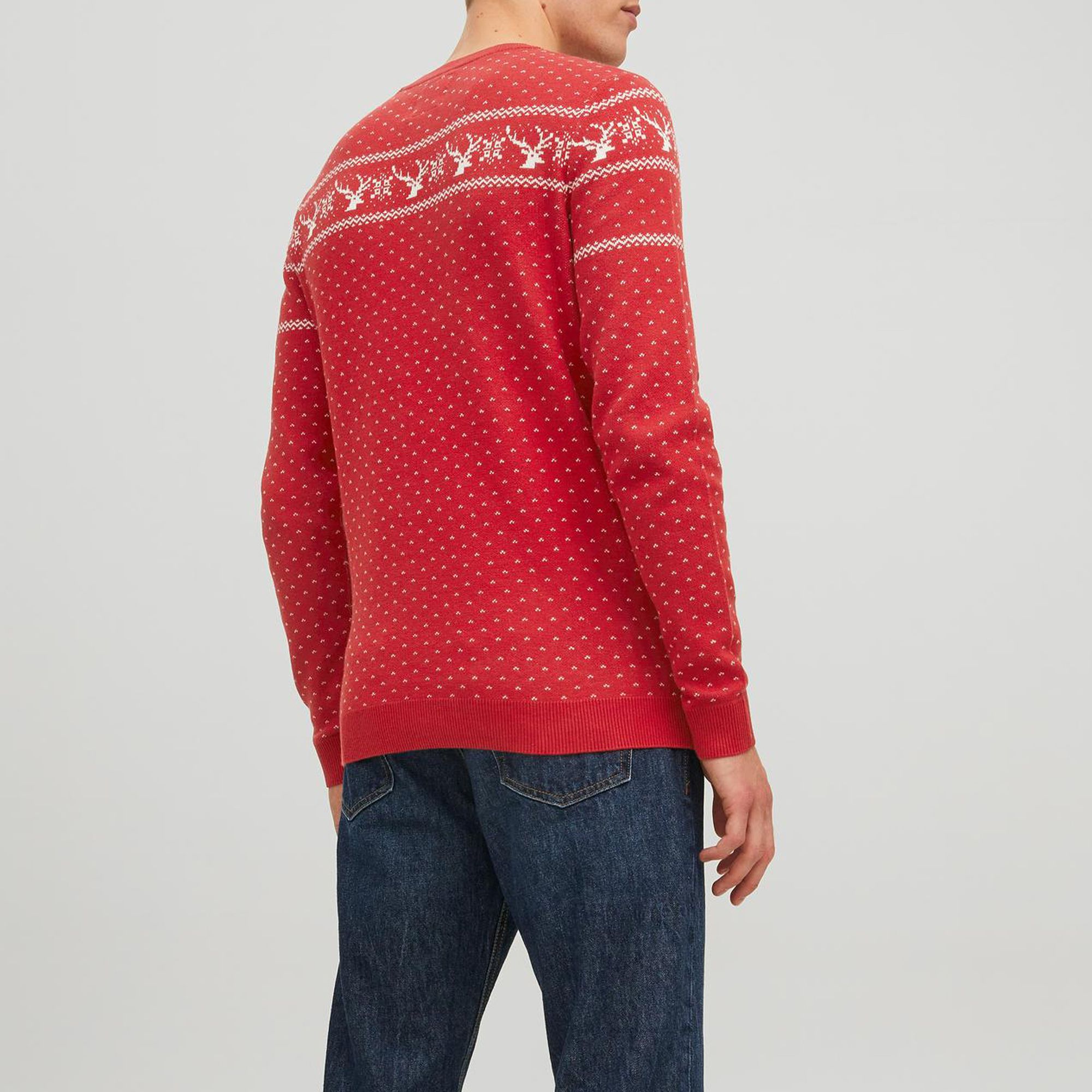 Jack & Jones Originals Xmas Knit Crew Sweater Heren