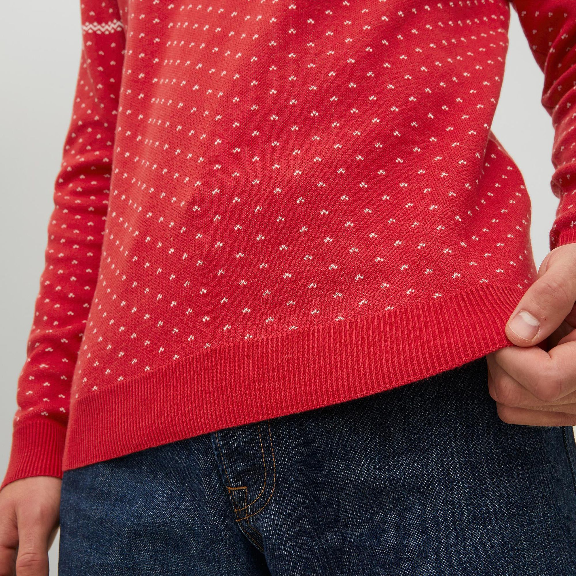 Jack & Jones Originals Xmas Knit Crew Sweater Heren
