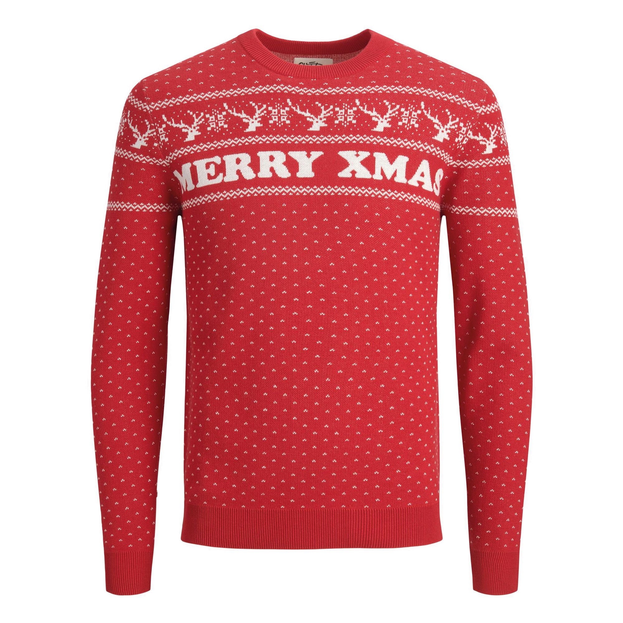 Jack & Jones Originals Xmas Knit Crew Sweater Heren