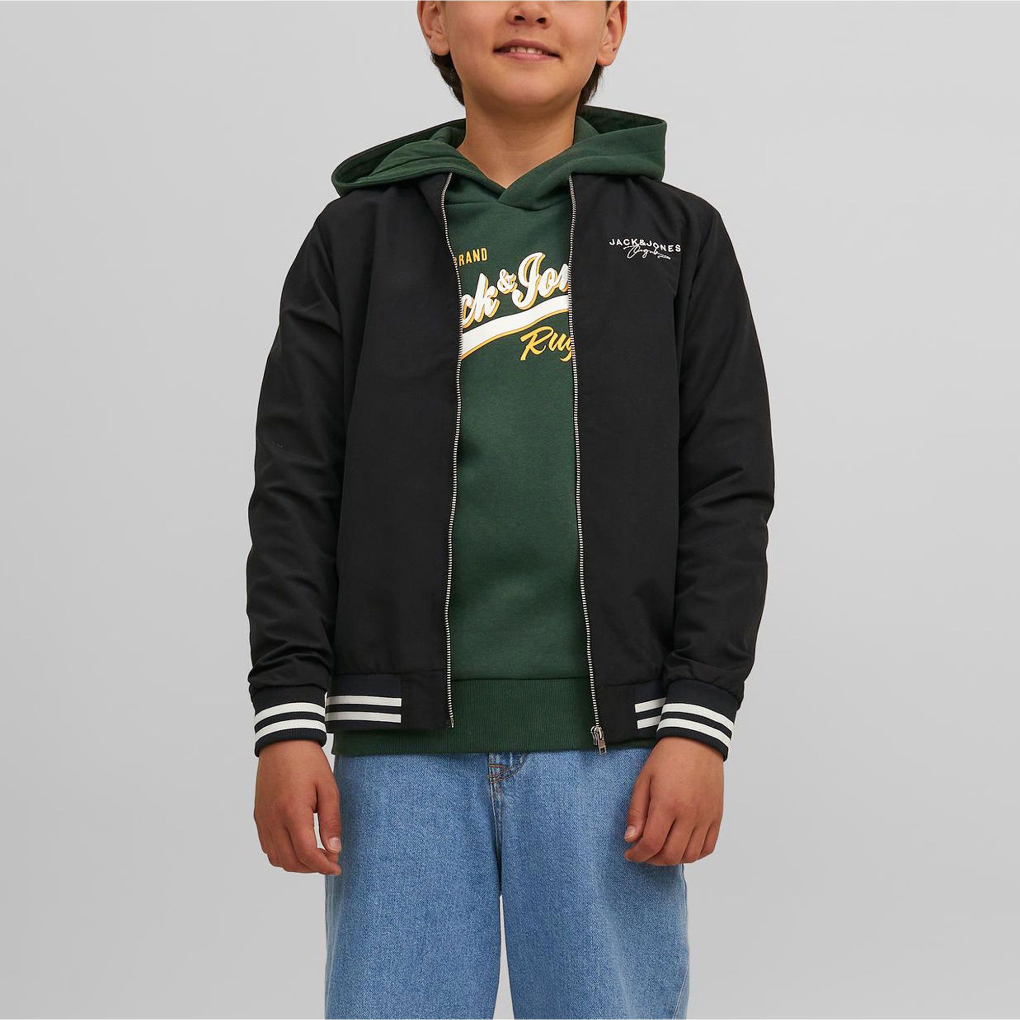 Jack & Jones Essentials Logo Hood 2 Hoodie Kinder