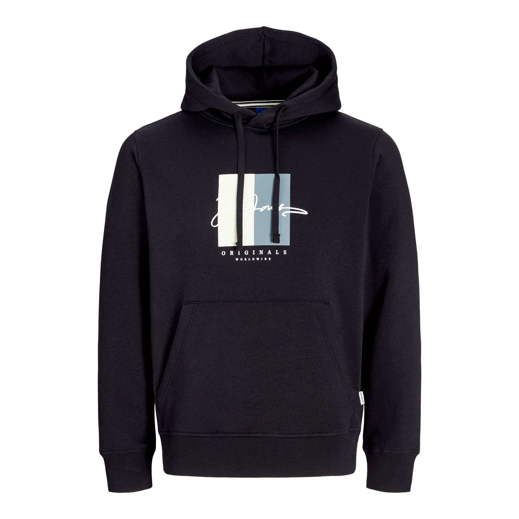 Jack & Jones Frederiksberg Box Script Hoodie Heren (plussize) 