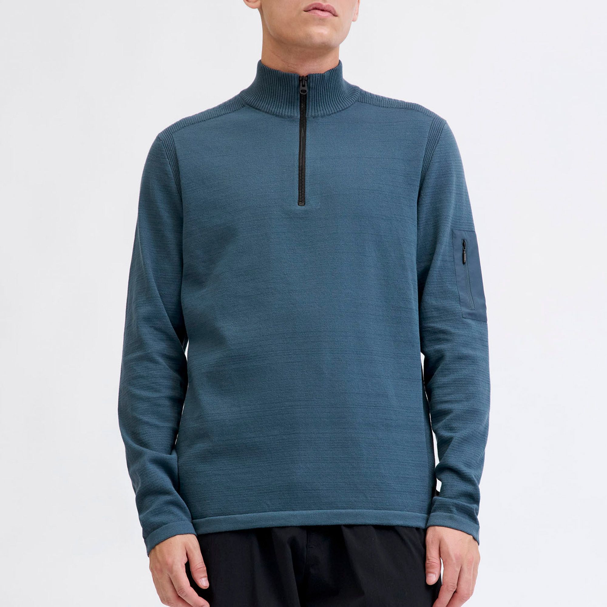Jack &amp; Jones Omace Knit Half Zip Pullover Herren