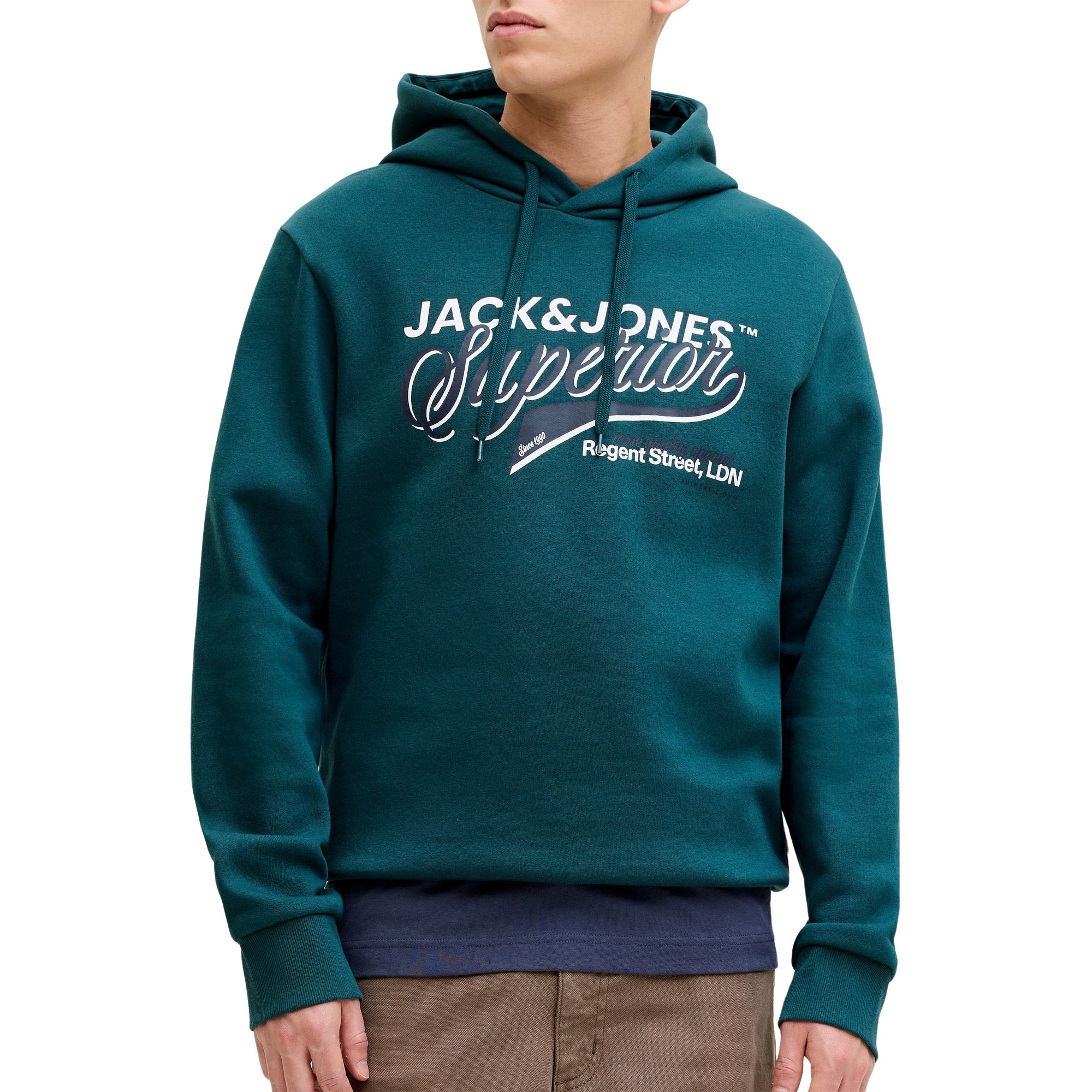Jack & Jones Logo Hoodie Heren