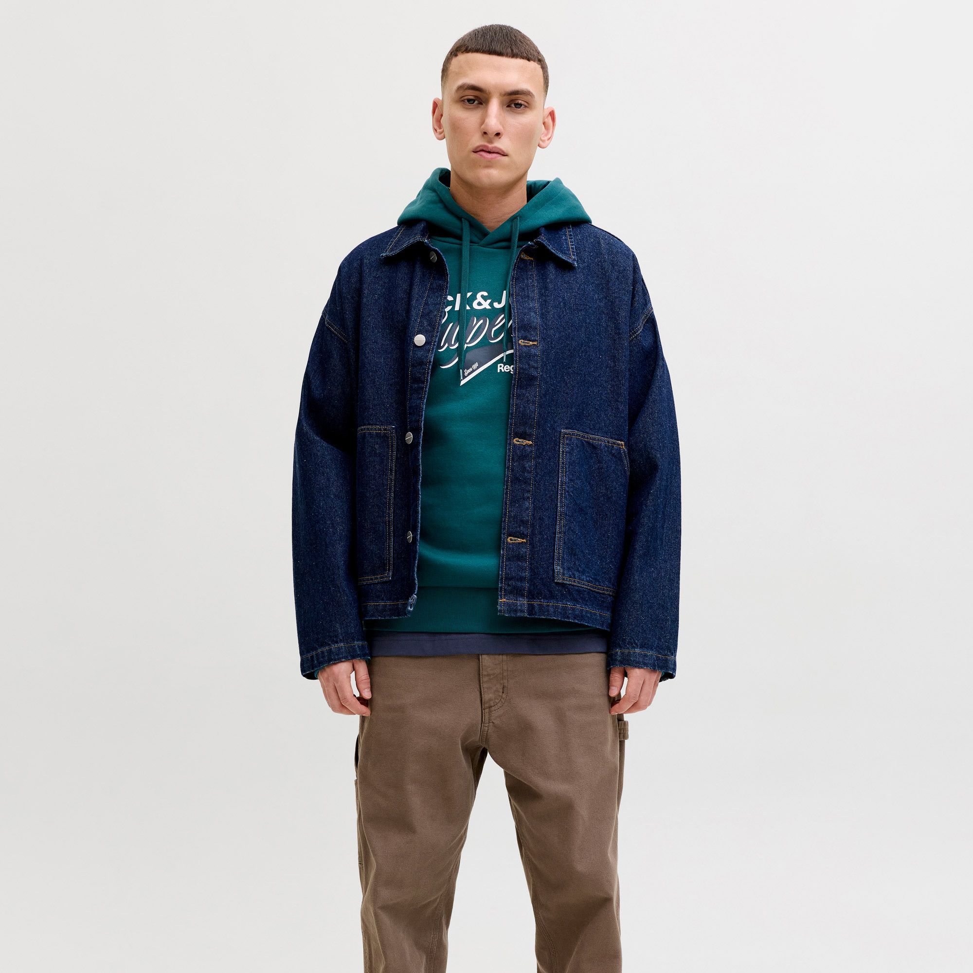 Jack & Jones Logo Hoodie Heren
