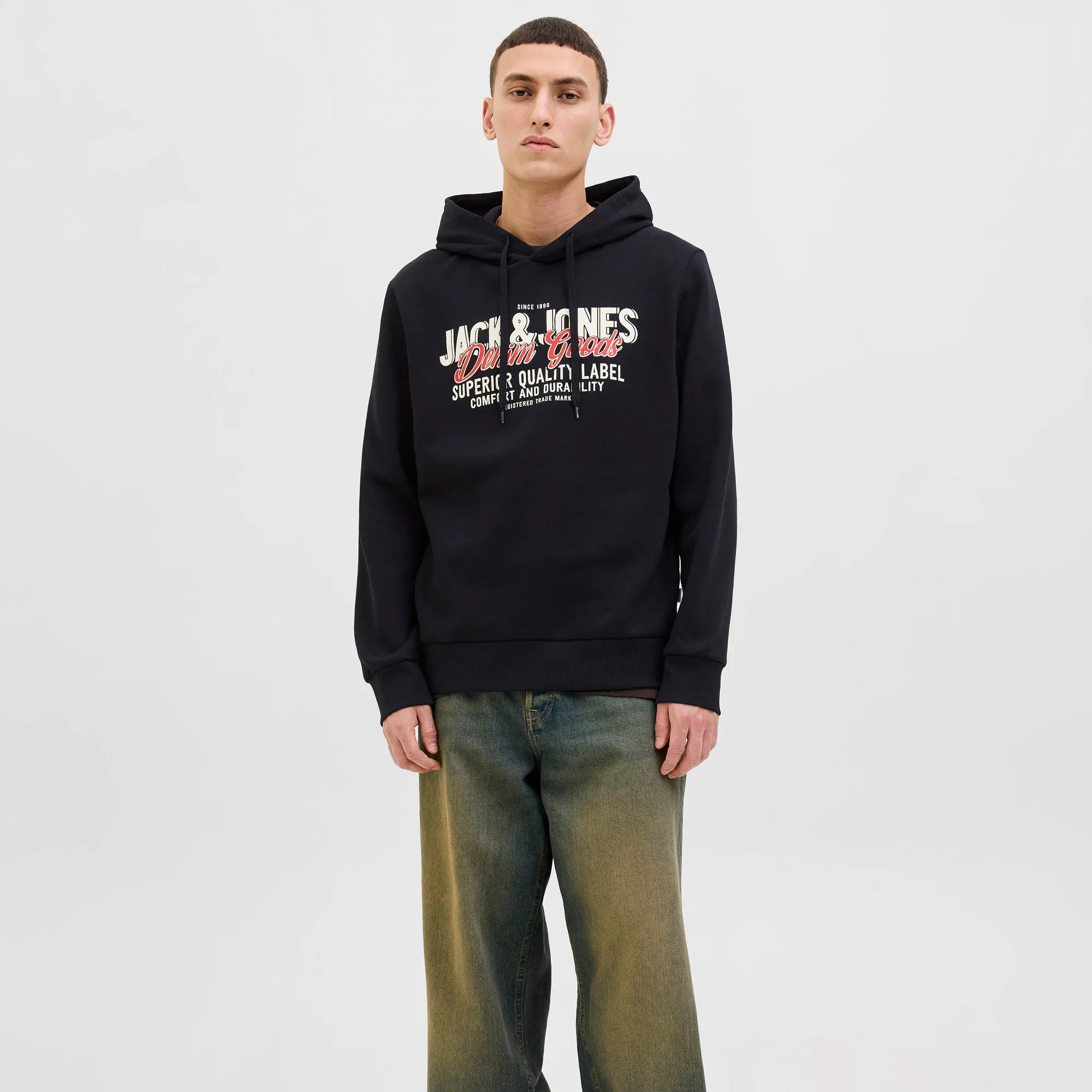 Jack & Jones Logo Hoodie Heren