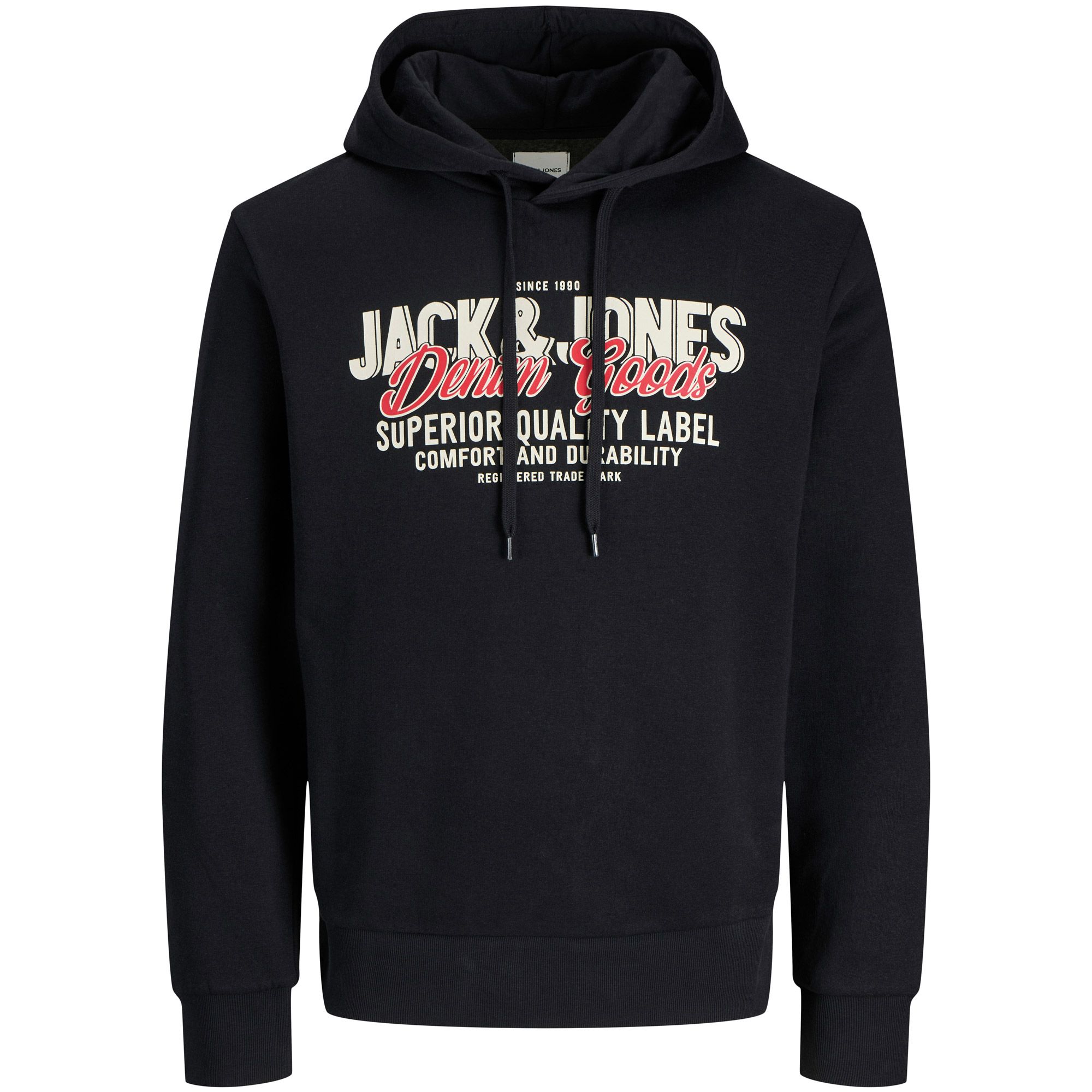 Jack & Jones Jcofusion Sweat Zip Hood Noos, Moonbeam/Detail: melangé, XL