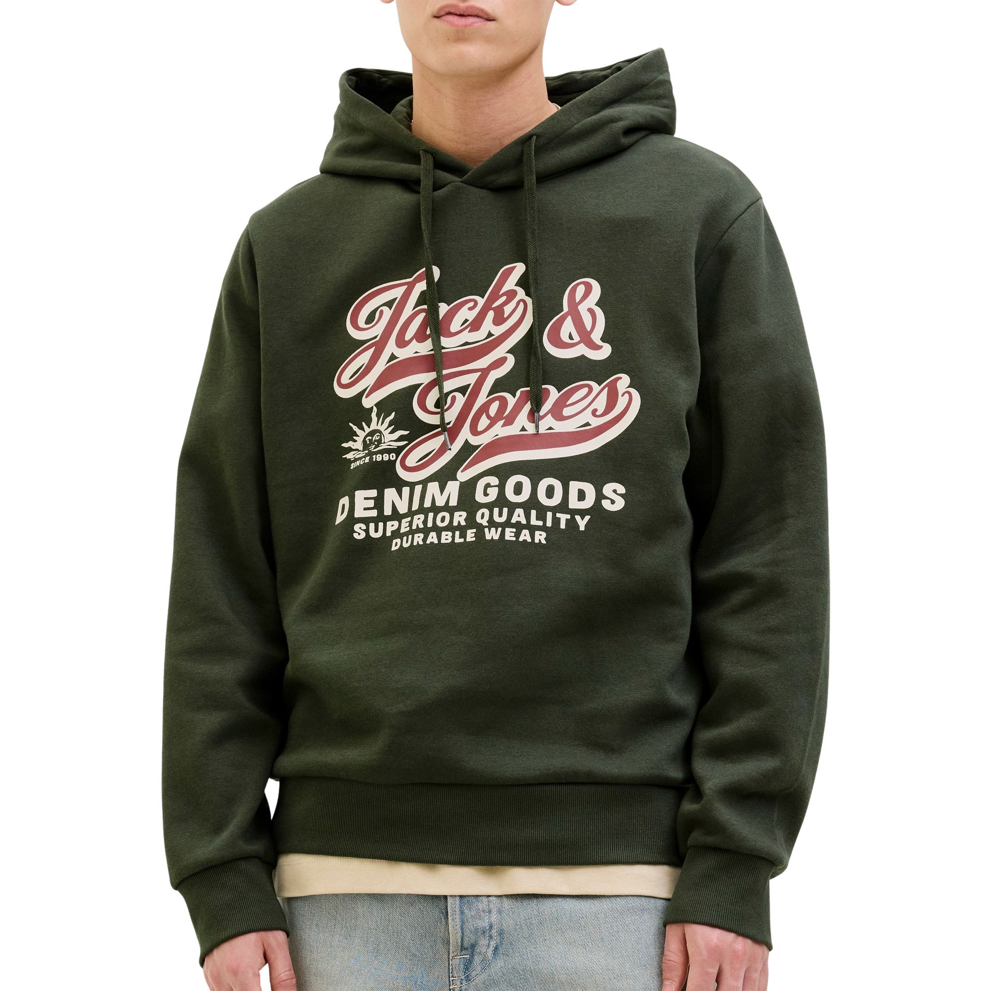 Jack & Jones Logo Hoodie Heren