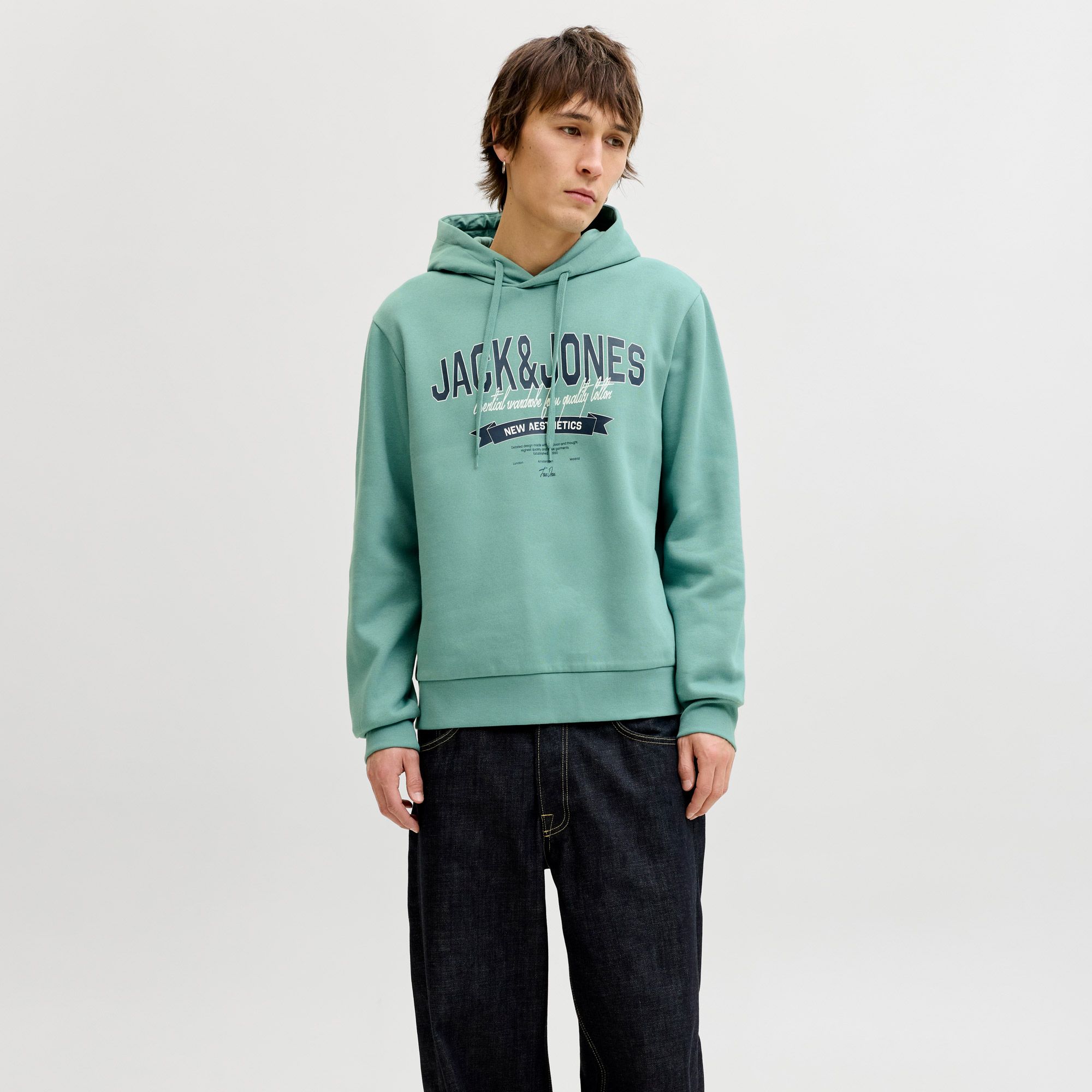 Jack & Jones Logo Hoodie Heren