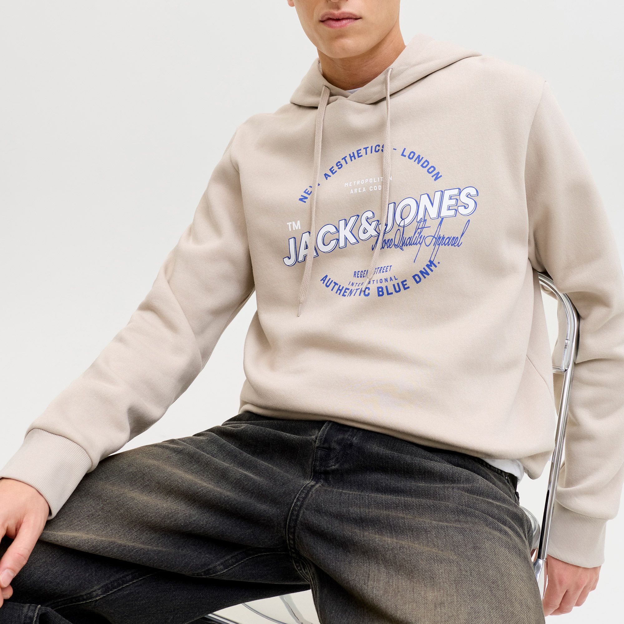 Jack & Jones Logo Hoodie Heren