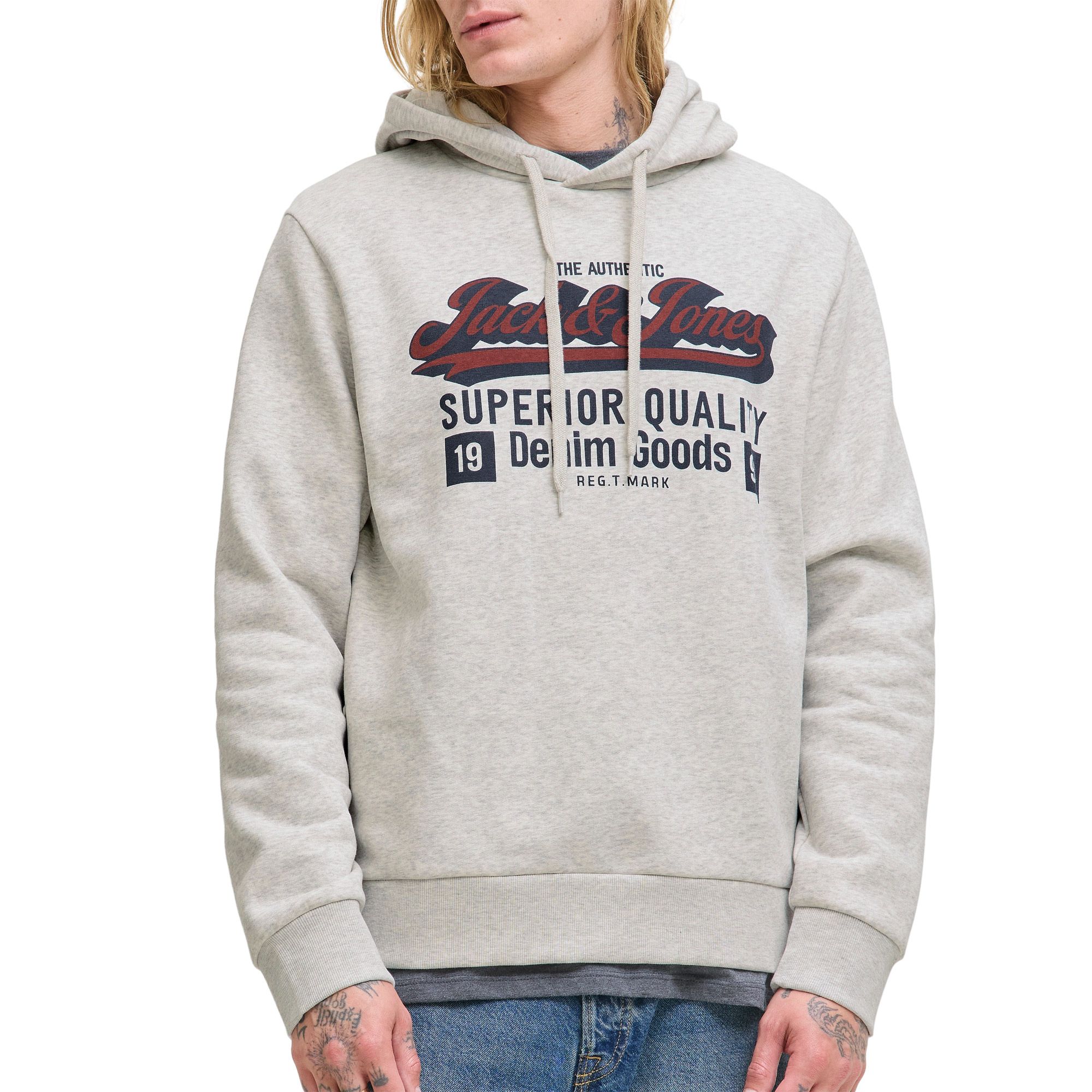 Jack & Jones Logo Hoodie Heren