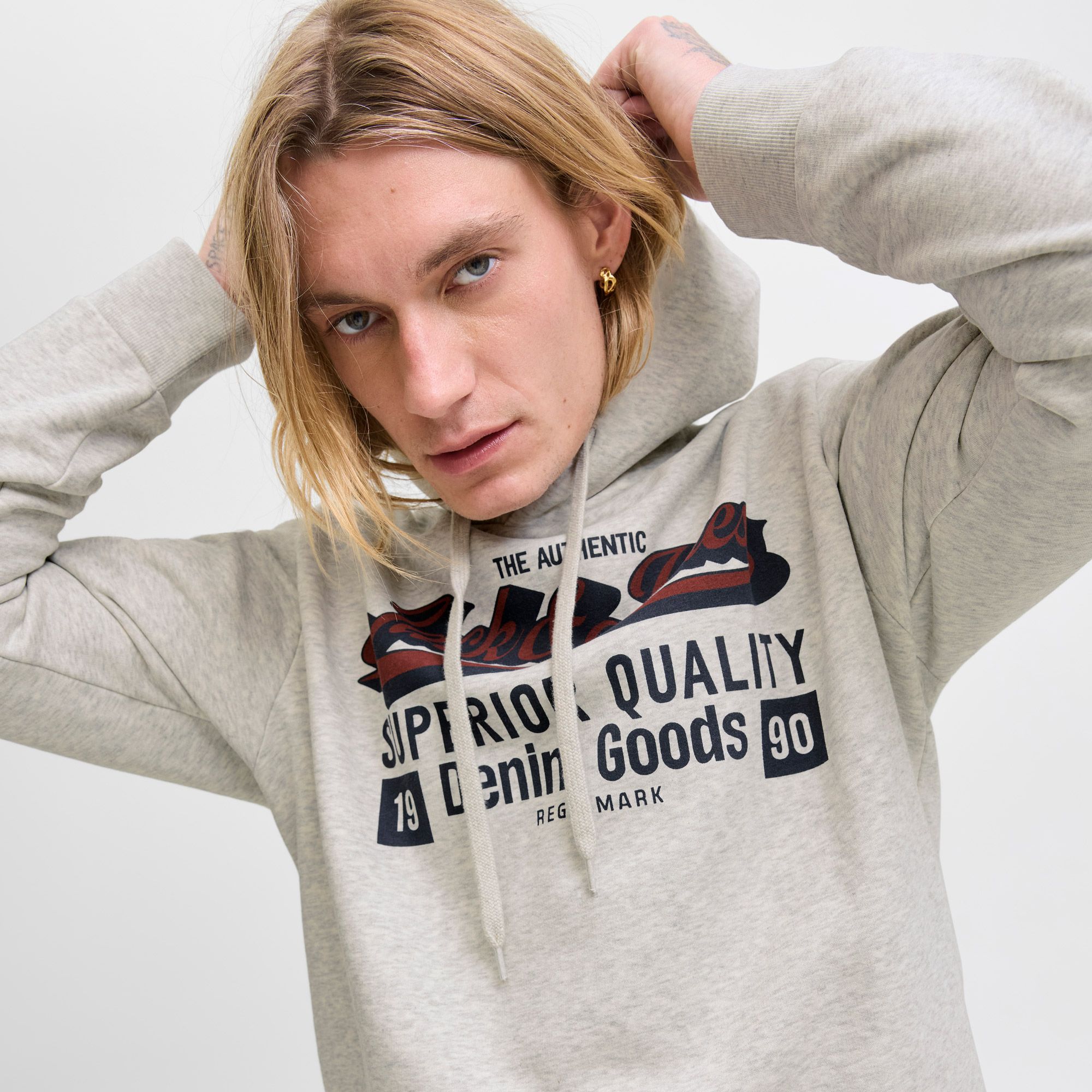Jack & Jones Logo Hoodie Heren