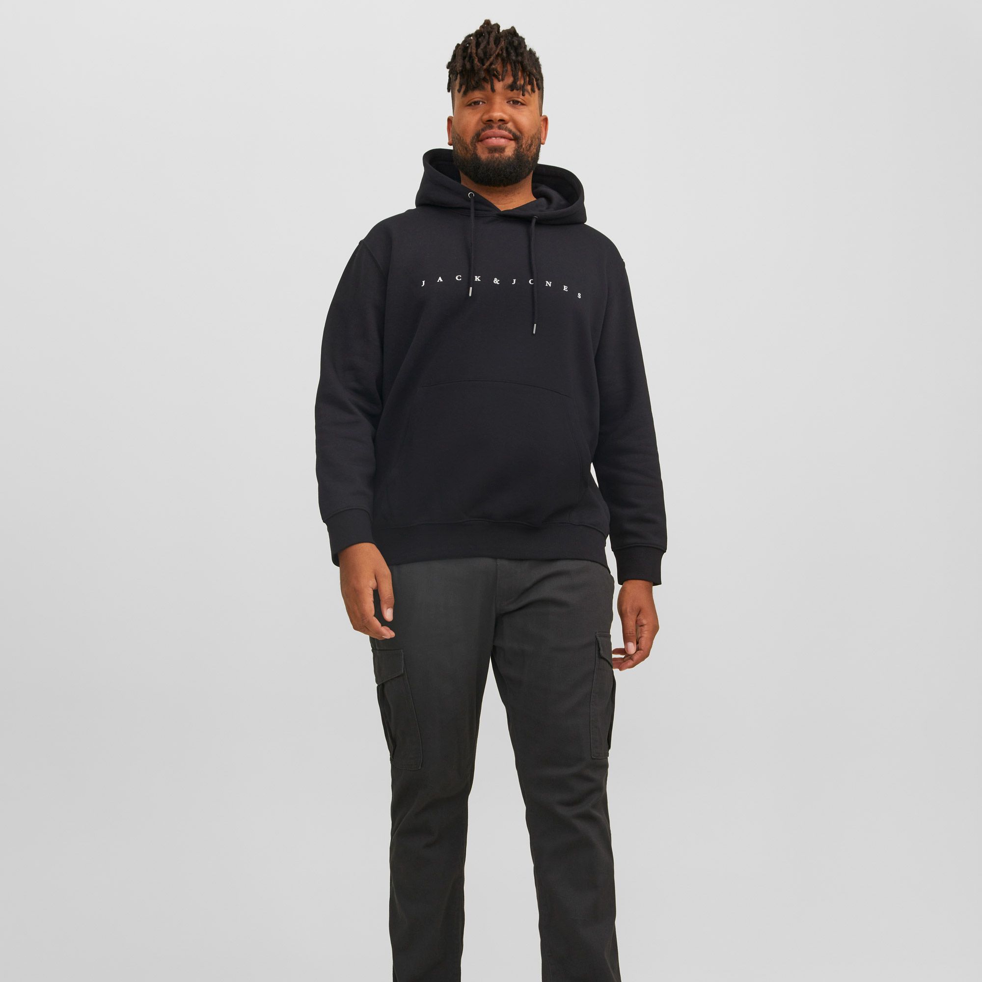 
"Jack & Jones Star Sweat à capuche pour hommes (taille plus)"