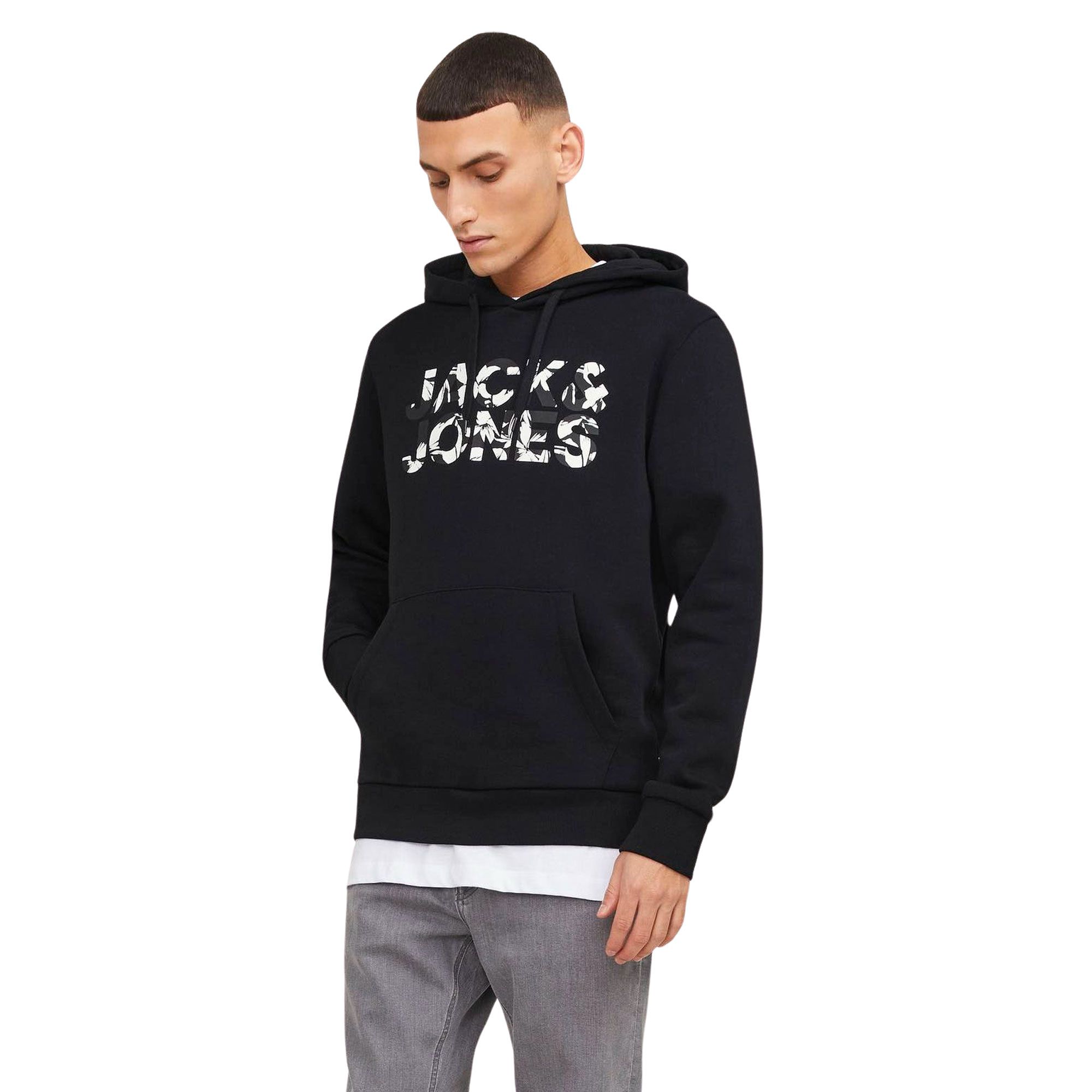 Jack & Jones Jeff Corp Logo Sweat Hoodie Heren