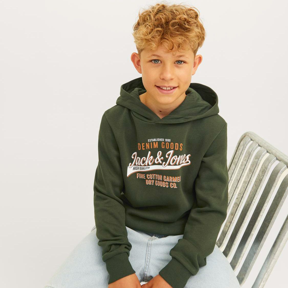 Jack & Jones Logo Hoodie Junior