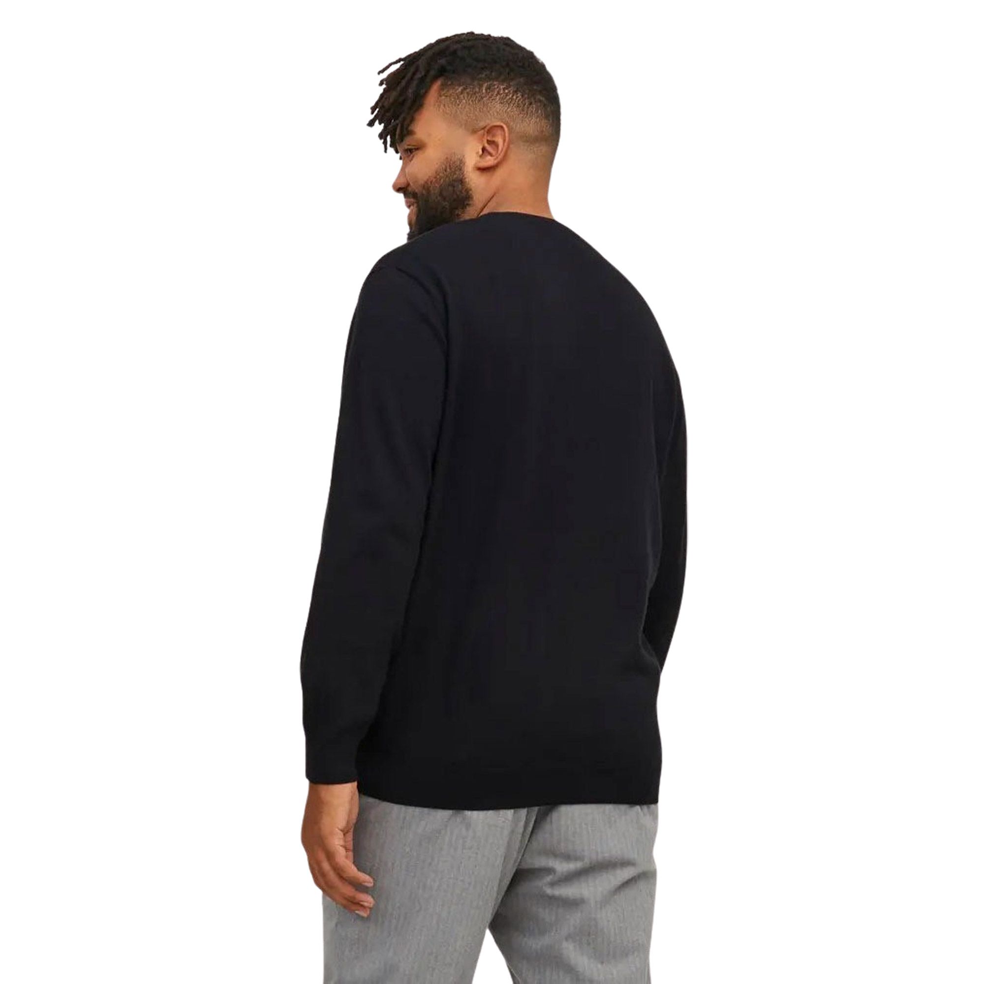 Pull Jack & Jones Basic Knit Crew Hommes (plussize)