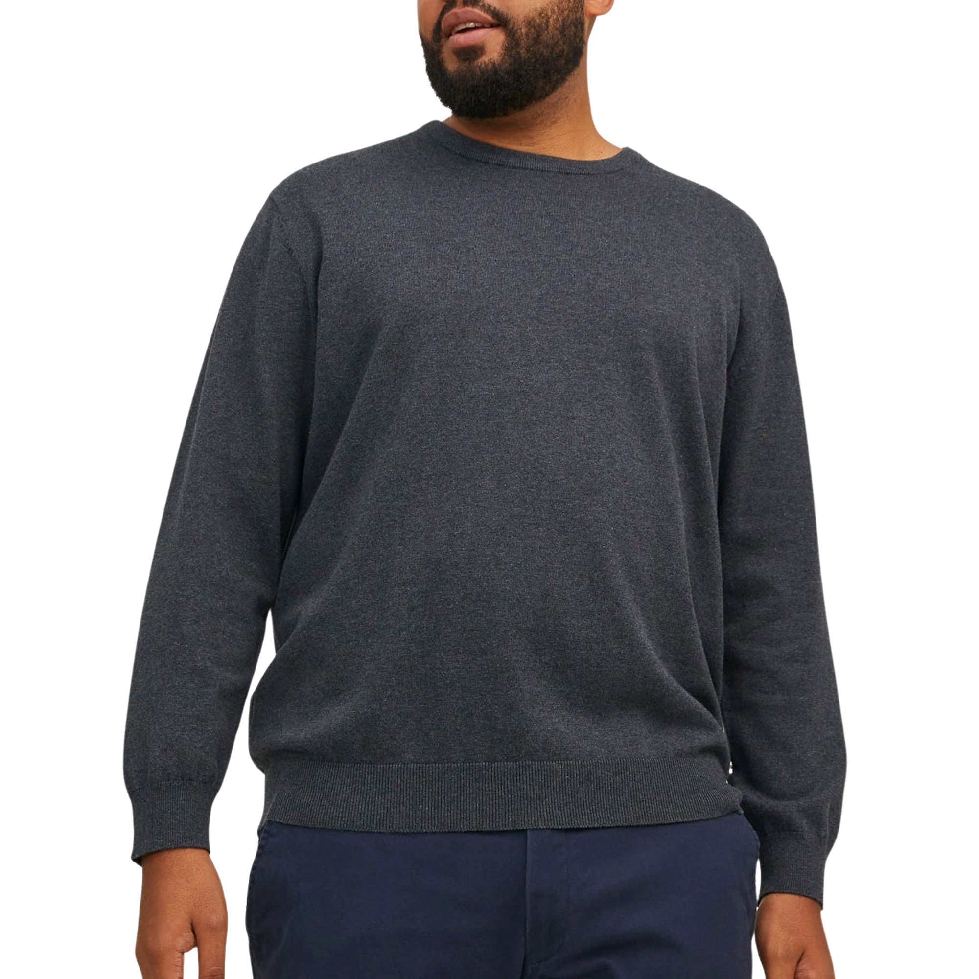Jack &amp; Jones Basic Knit Crew Sweater Men (plussize)