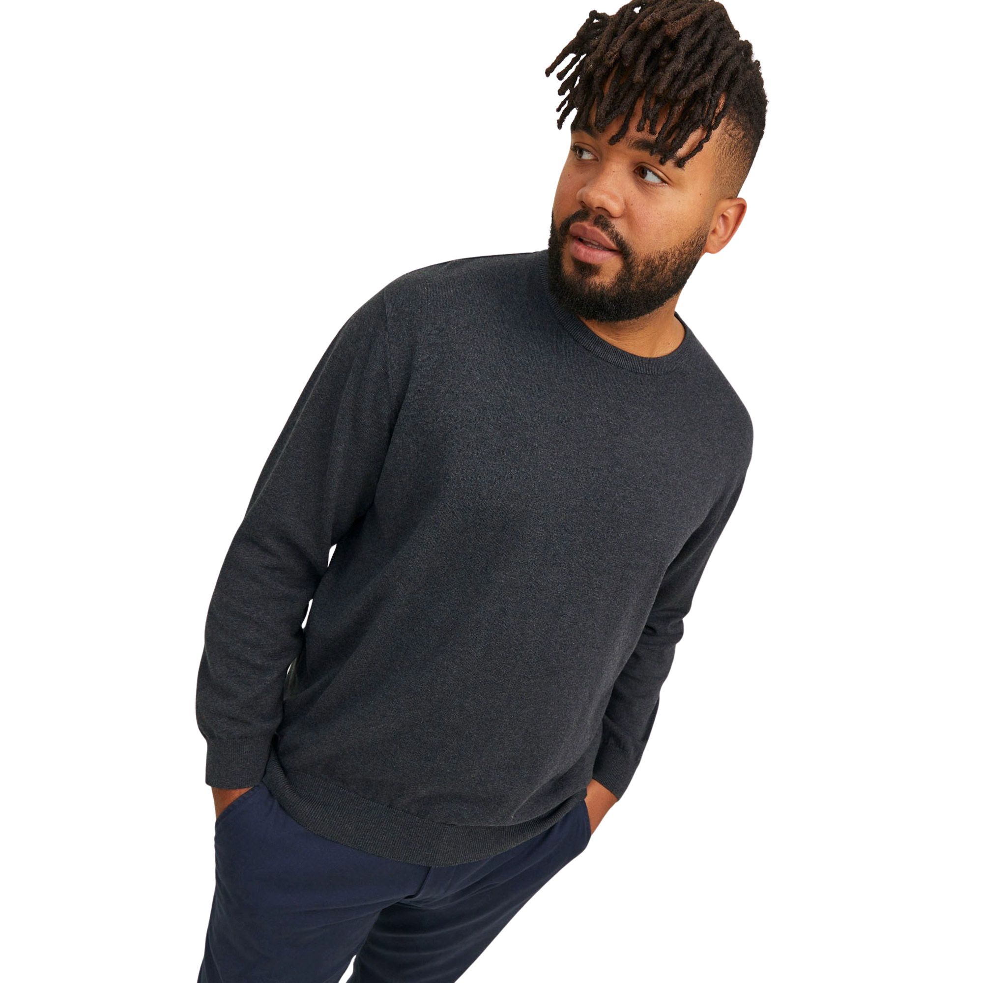 Jack & Jones Basic Knit Crew Sweater Men (plussize)