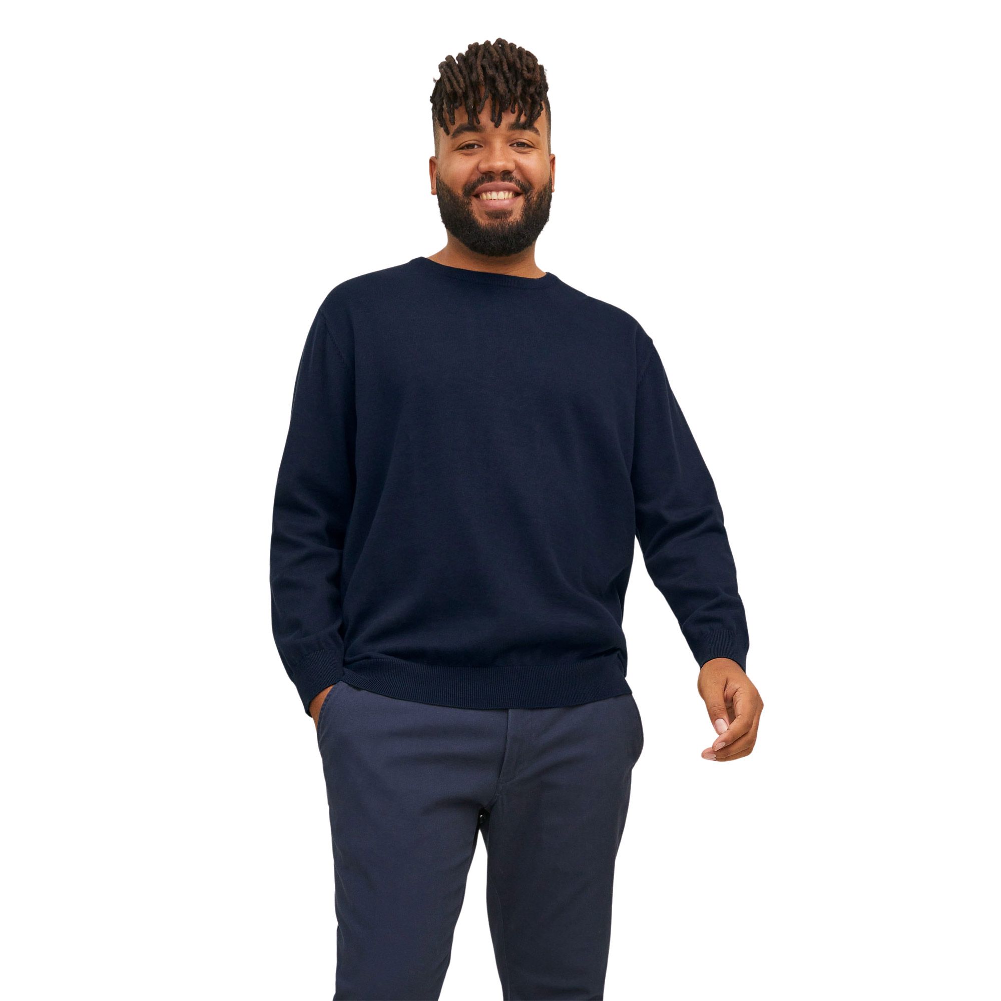 Jack & Jones Basic Knit Crew Sweater Men (plussize)