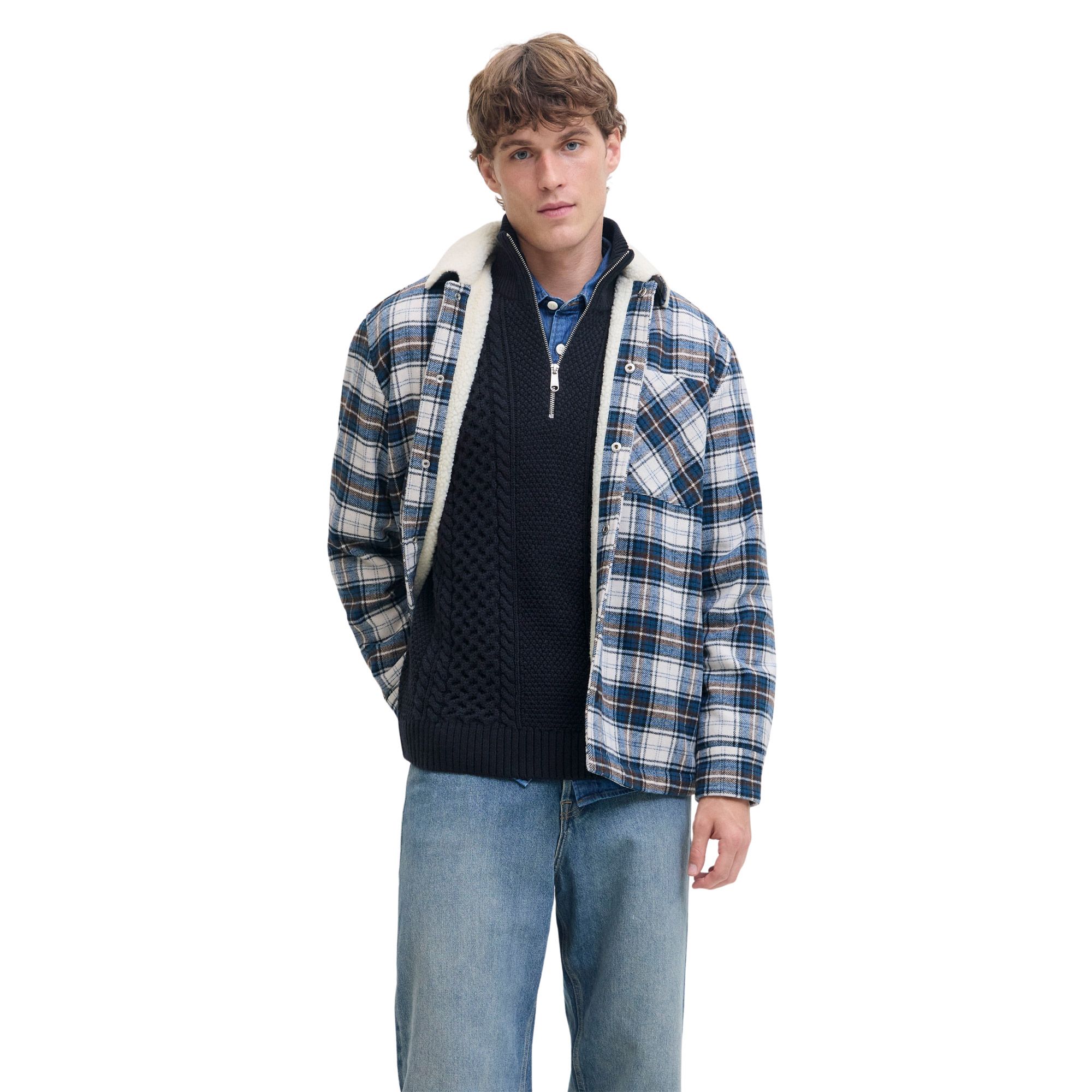 Jack & Jones Paul Knit Half Zip Sweater Heren