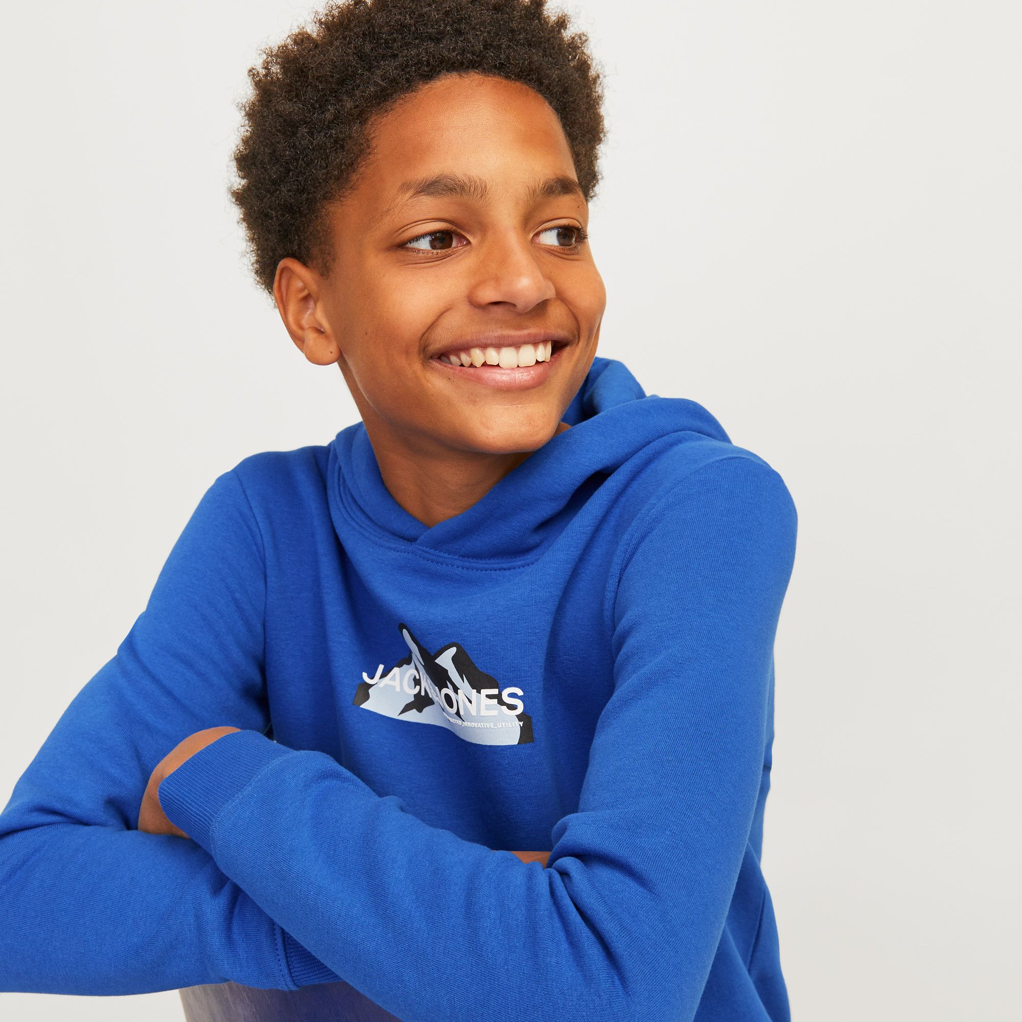 Jack & Jones Mountain Logo Hoodie Junior