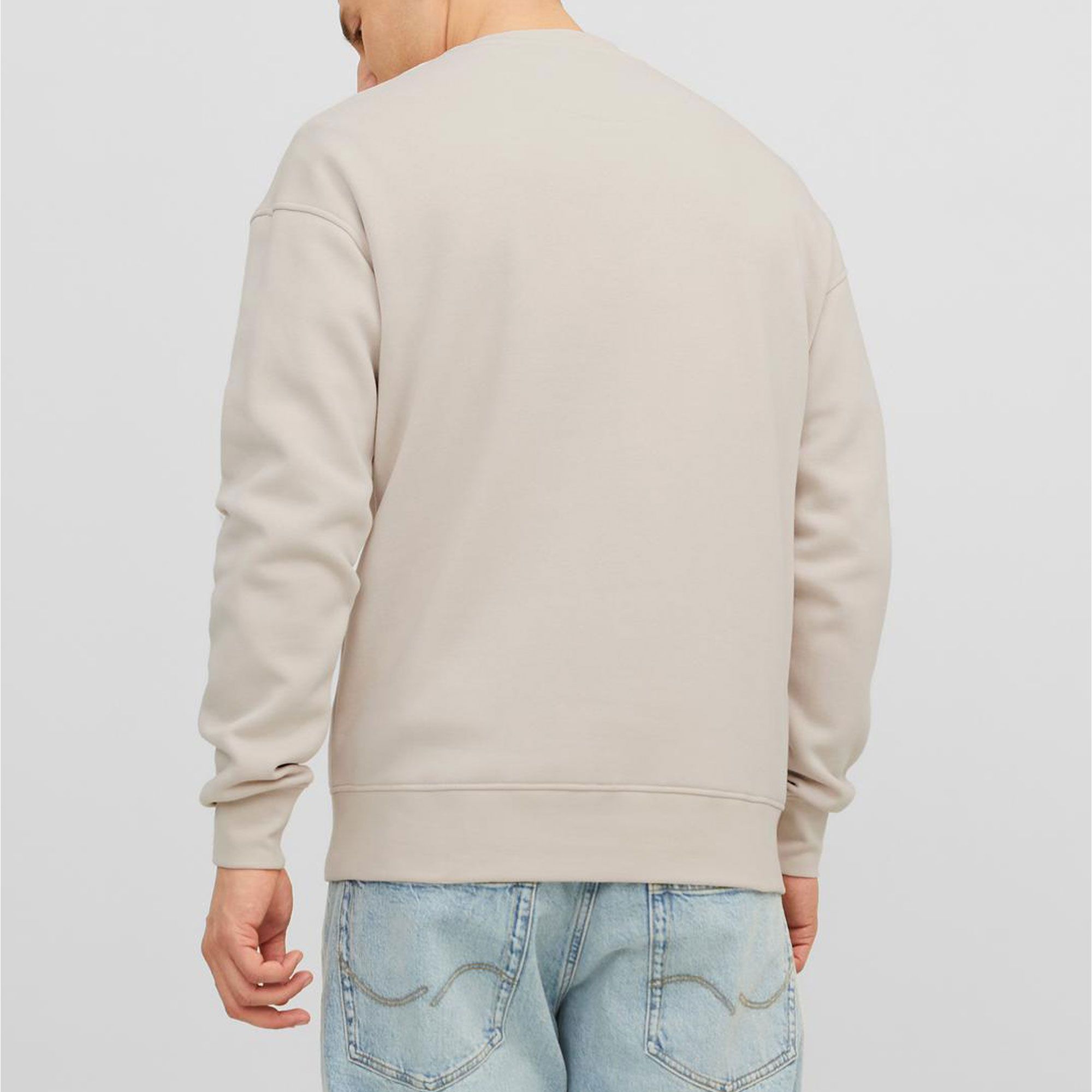 JACK & JONES Jxstudio Vesterbro Ls RLX Crew SWT, Brake, M