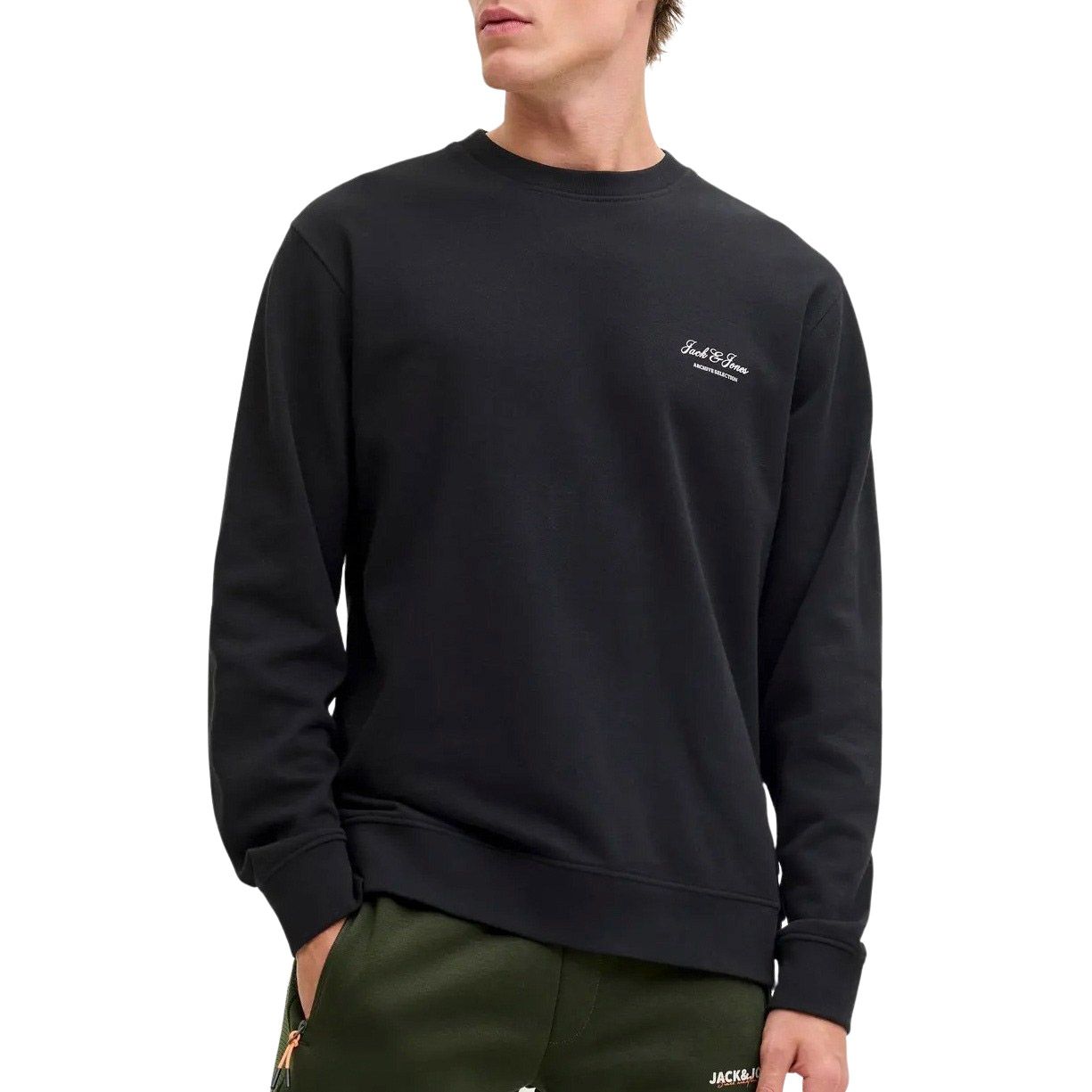 Jack &amp; Jones Archive Graphic Crew Sweater Heren