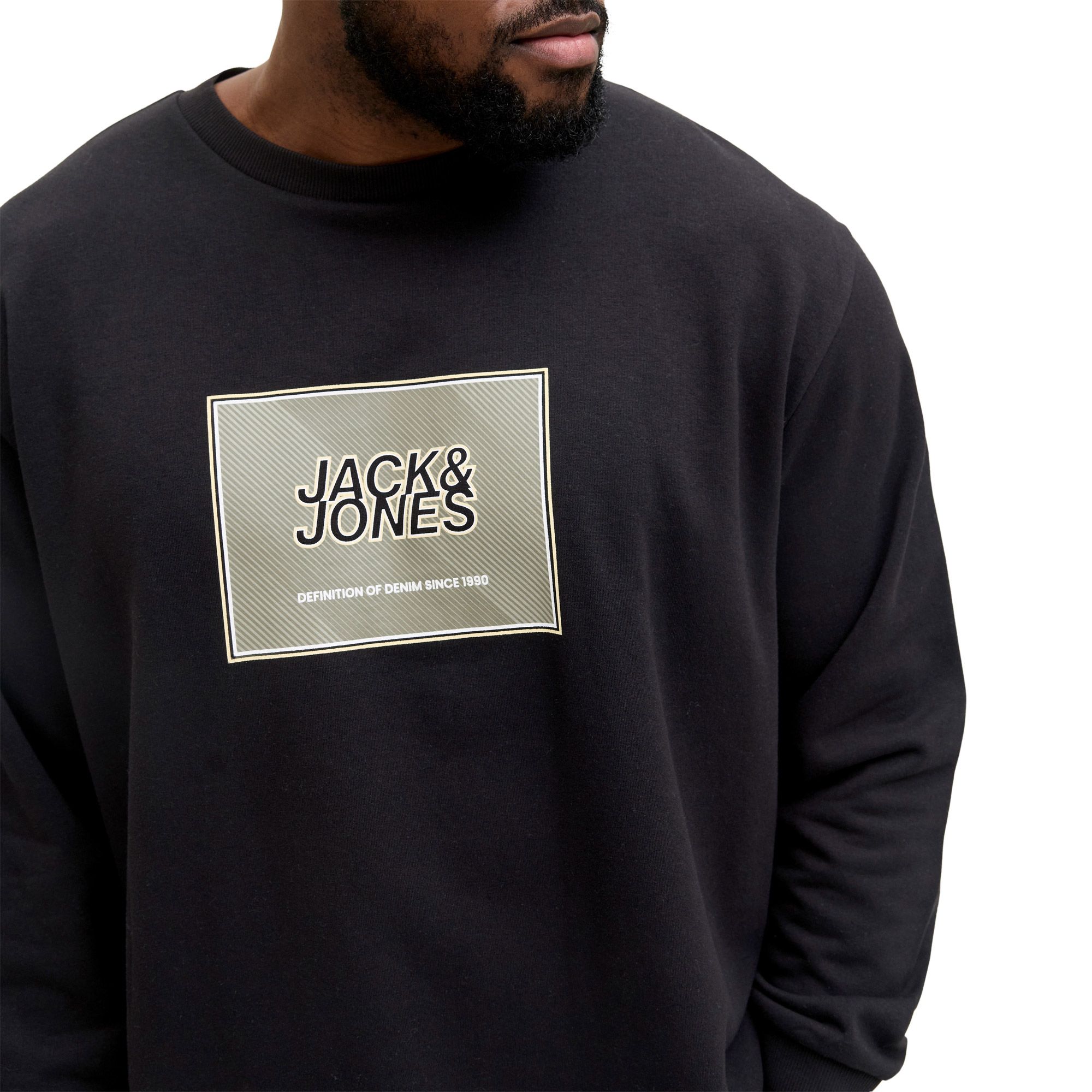 Jack & Jones Rain Crew Neck Sweater Heren (plussize)