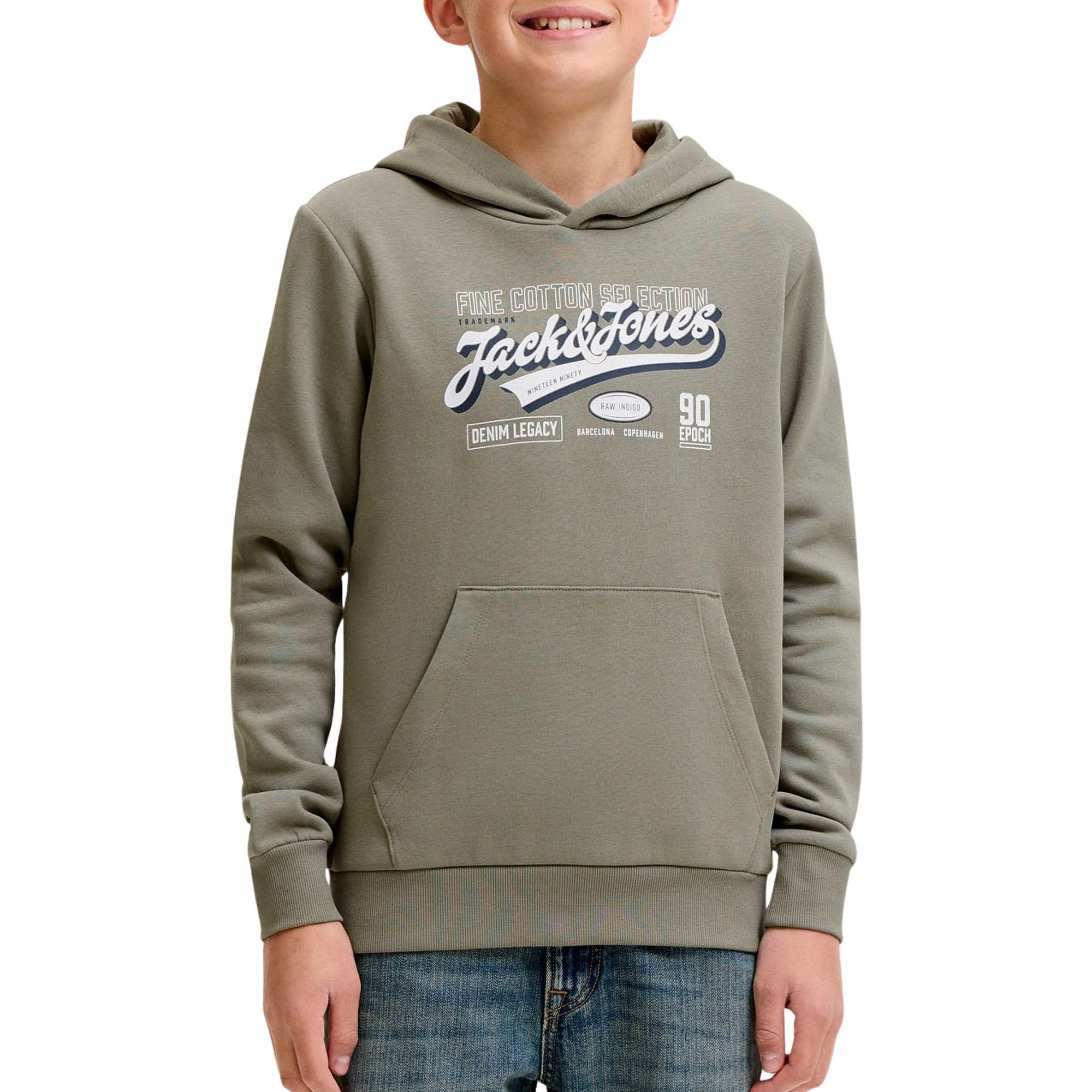 Jack & Jones Logo Sweat 2 Col Hoodie Junior