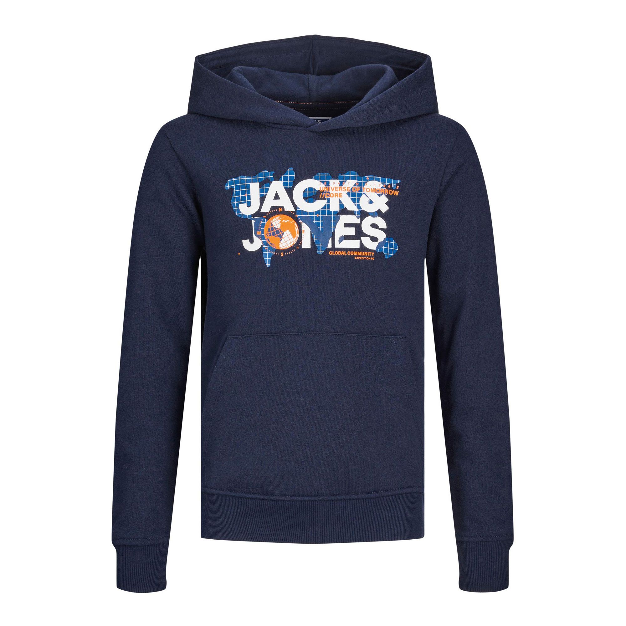 JACK & JONES Jjalliance Sweat Hood Jnr, navy blazer, 164