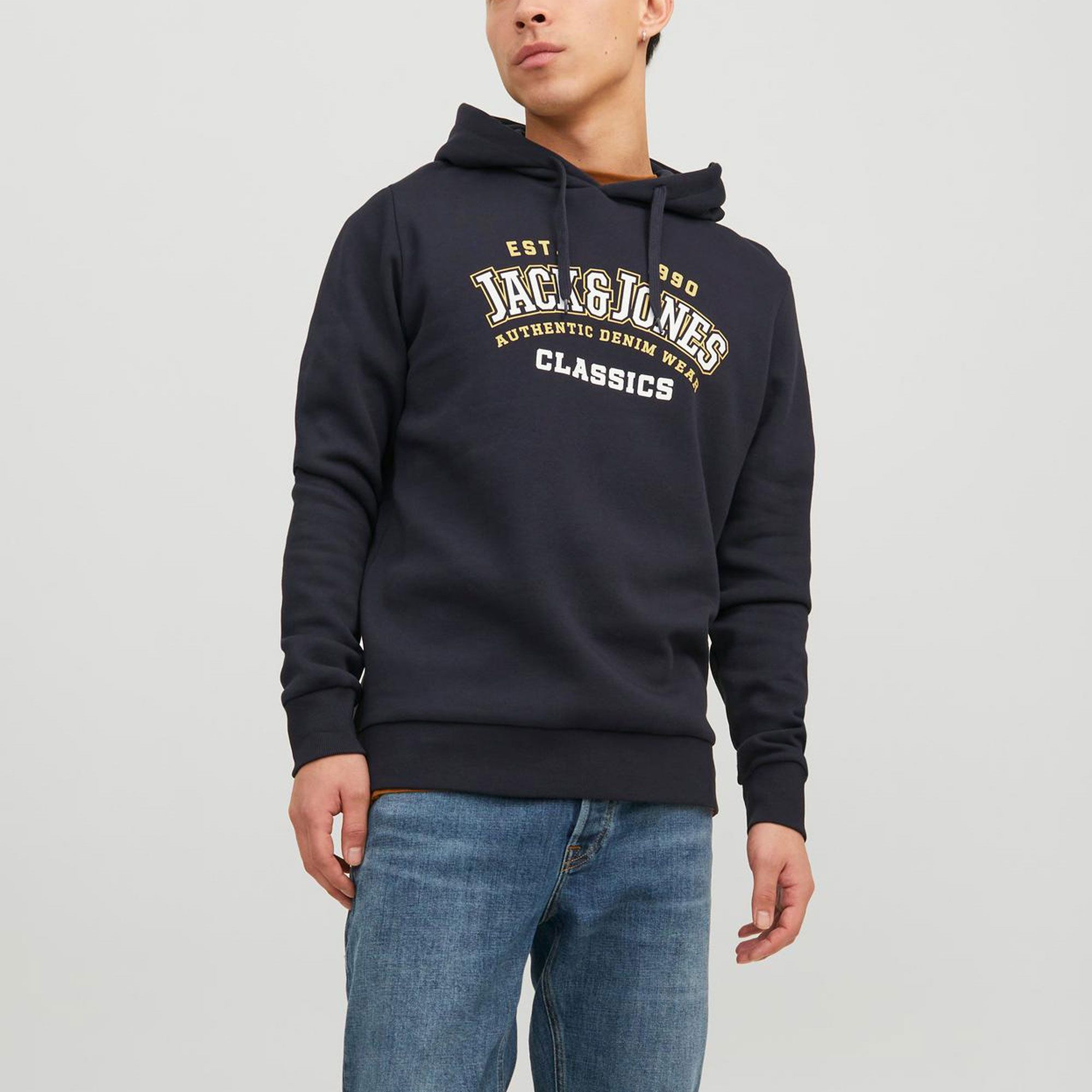 Jack & Jones Essentials Logo 2 Hoodie Heren