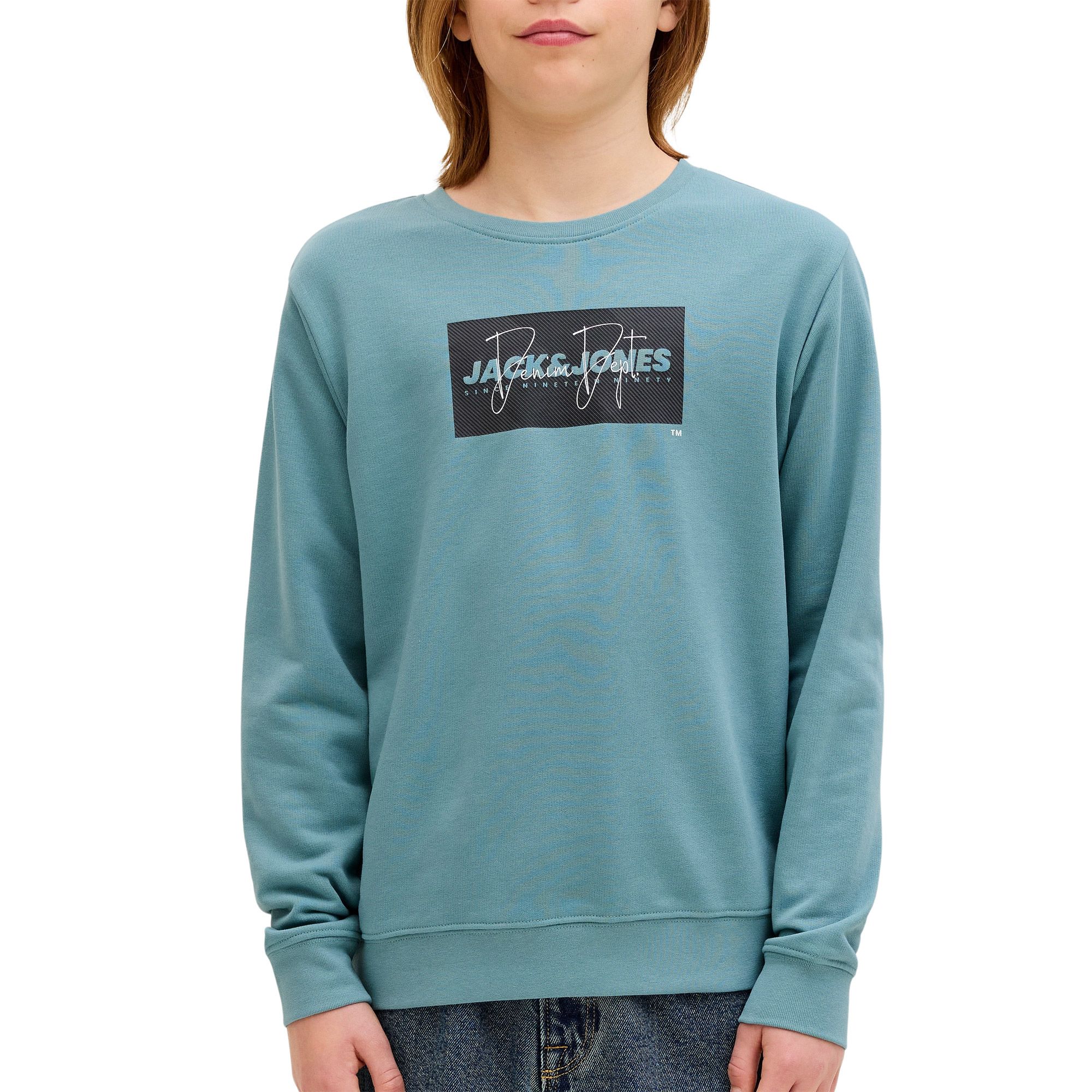 Jack &amp; Jones Cole Print Crew Sweater Junior