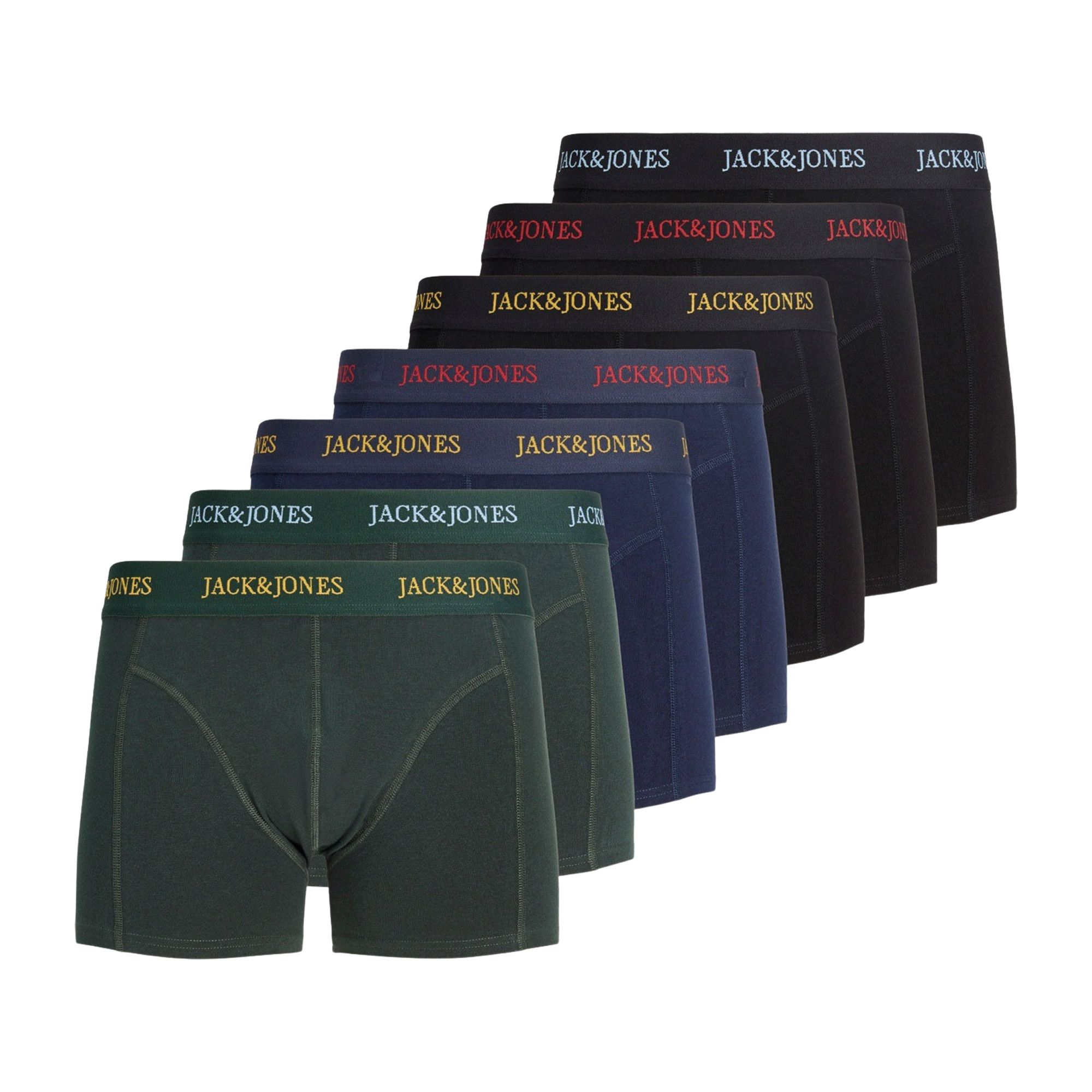 Boxershorts Jack &amp; Jones Blaze Solid Trunks Enfants (7er-Pack)